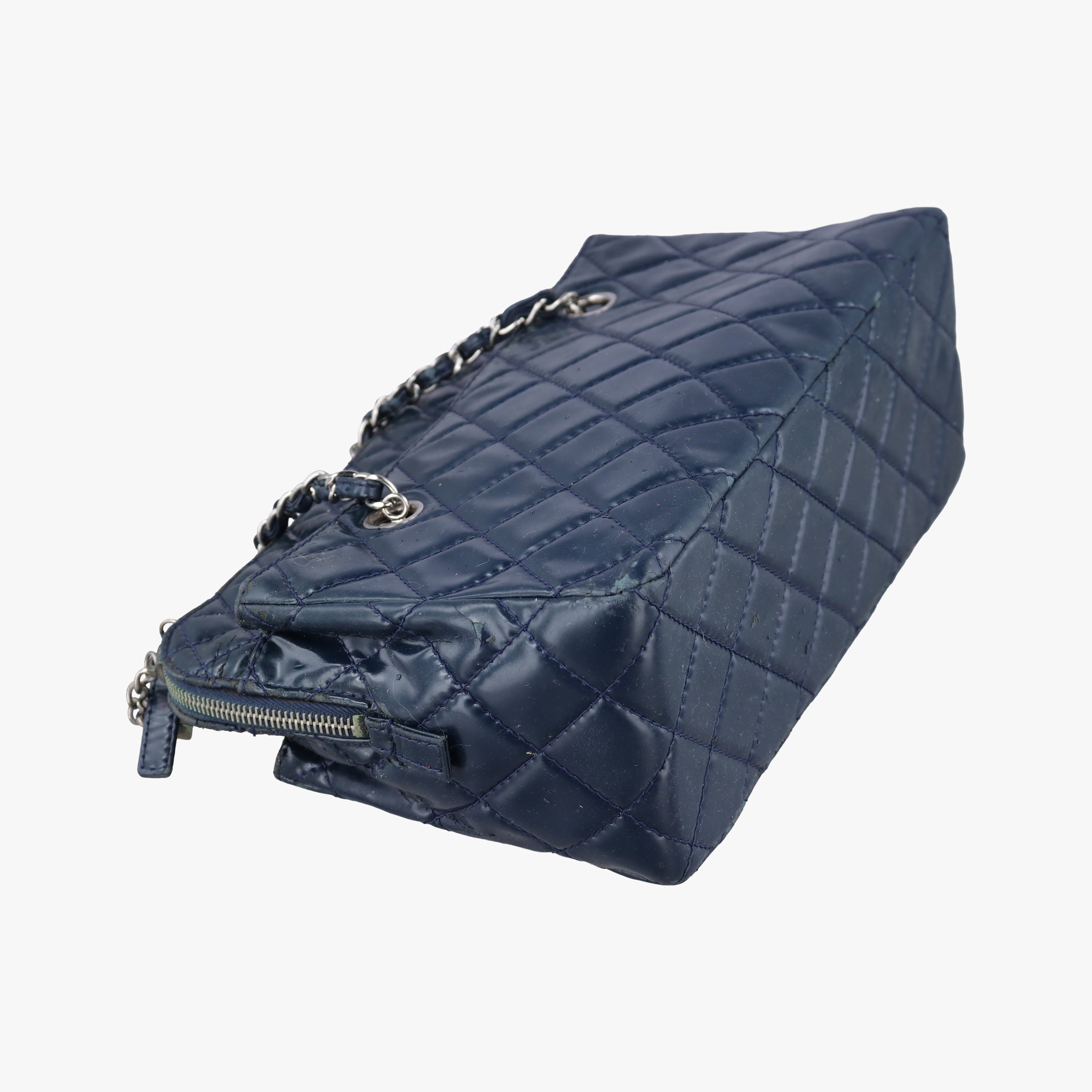 Pre-owned Chanel Matrasse Blue Leather A49274 shoulderbag | stylenewstar