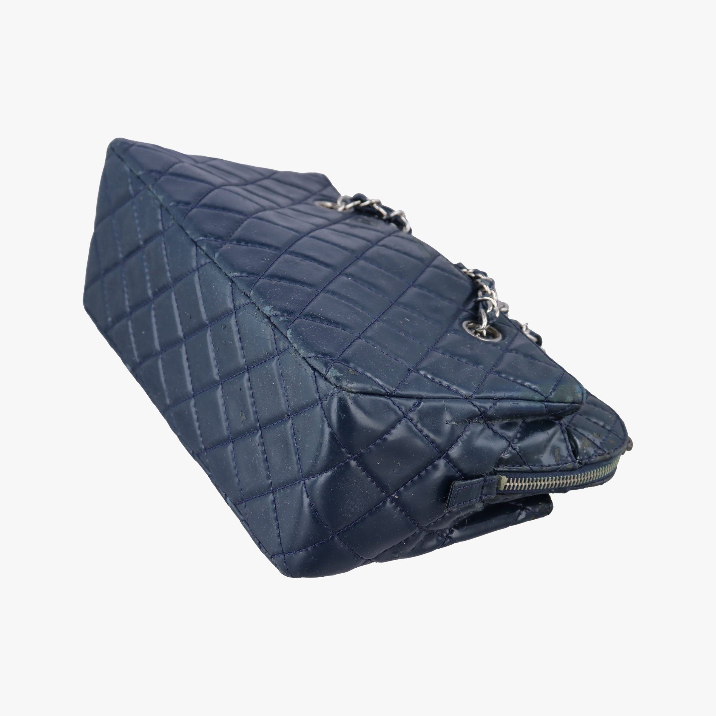 Pre-owned Chanel Matrasse Blue Leather A49274 shoulderbag | stylenewstar