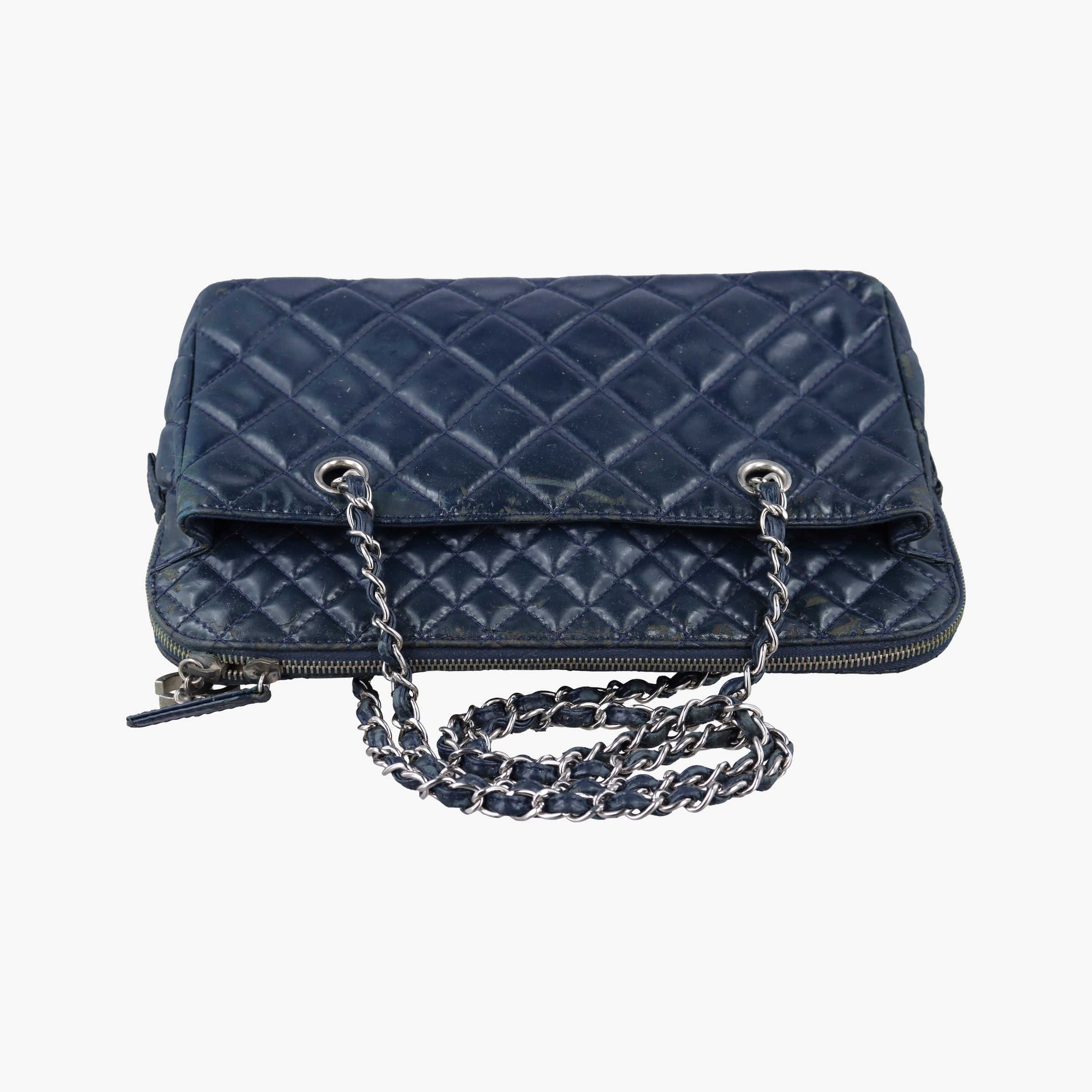 Pre-owned Chanel Matrasse Blue Leather A49274 shoulderbag | stylenewstar