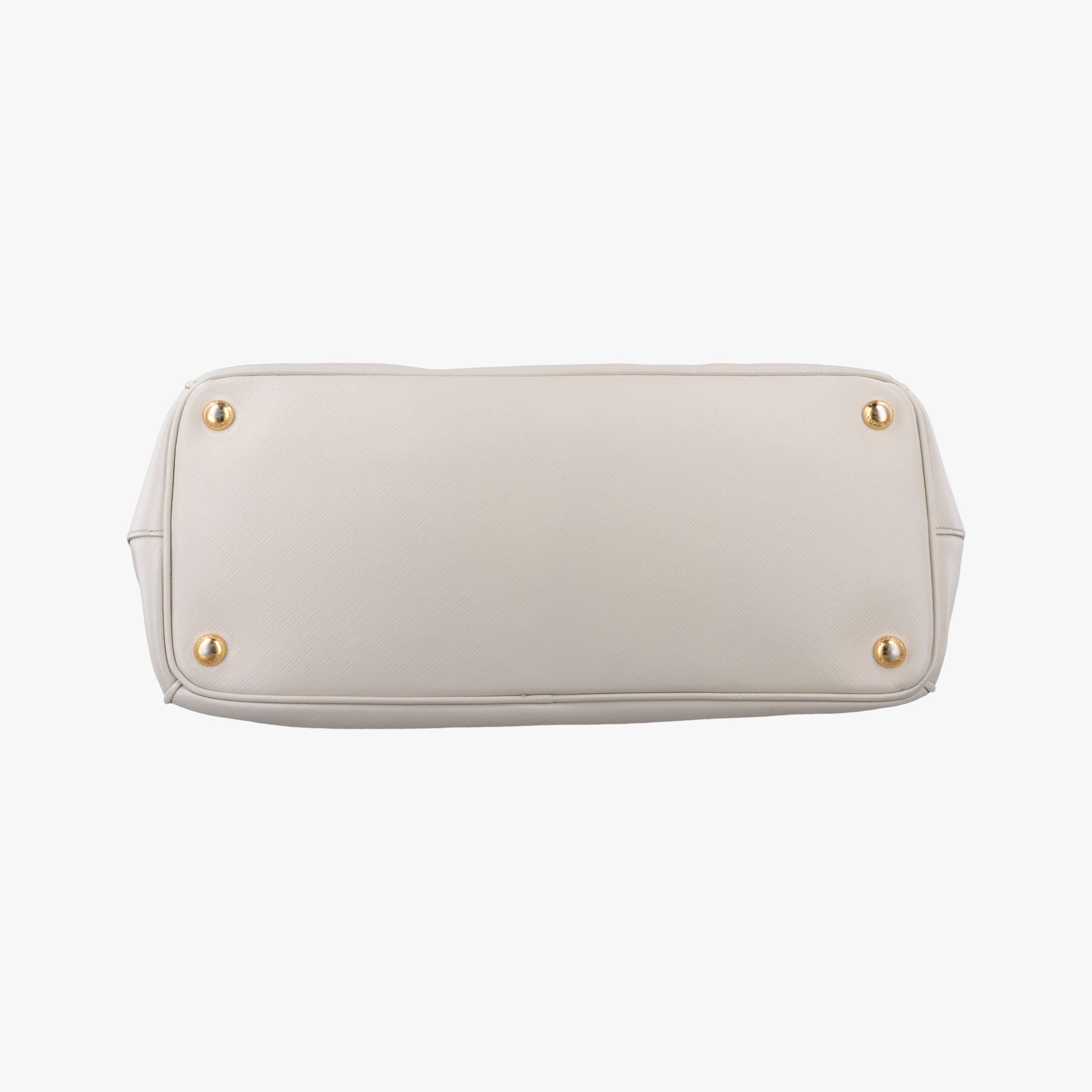 Pre-owned Prada Galleria White SAFFIANO Leather BN1801 shoulderbag | stylenewstar