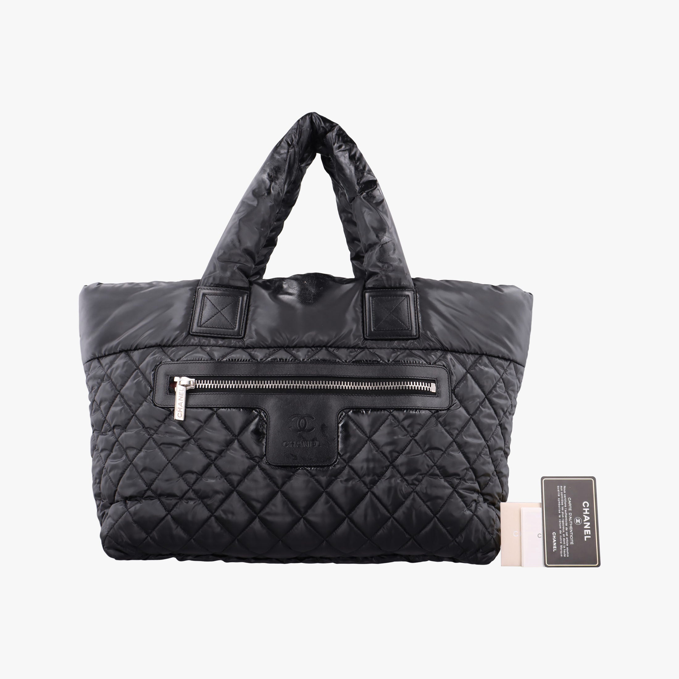 Secondhand Chanel Coco Cocoon Black nylon A48610 handbag | stylenewstar