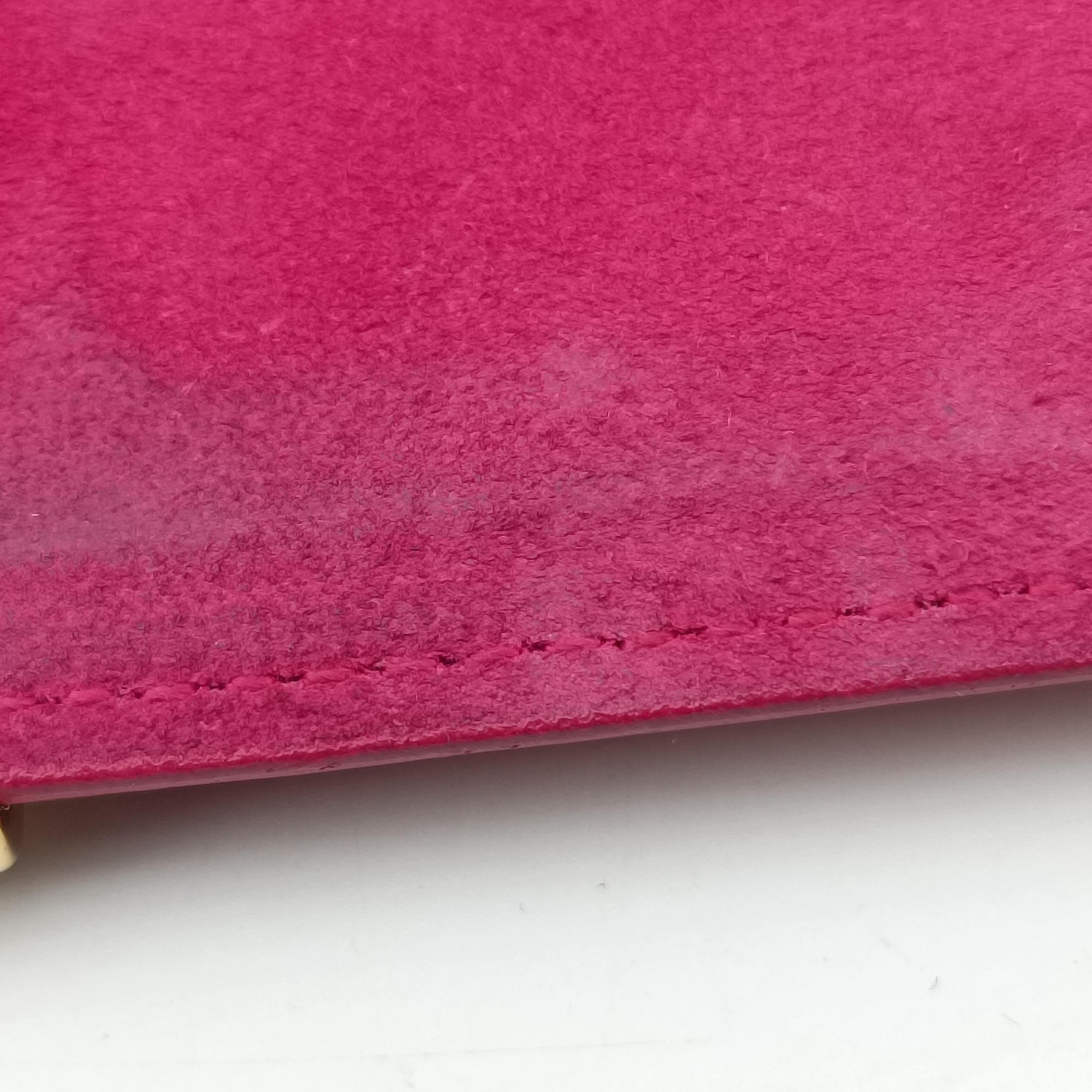 Vintage Yves Saint Laurent ChYc Mini Y Line Classic Cabasique WOC Rose Leather 311215 shoulderbag | stylenewstar