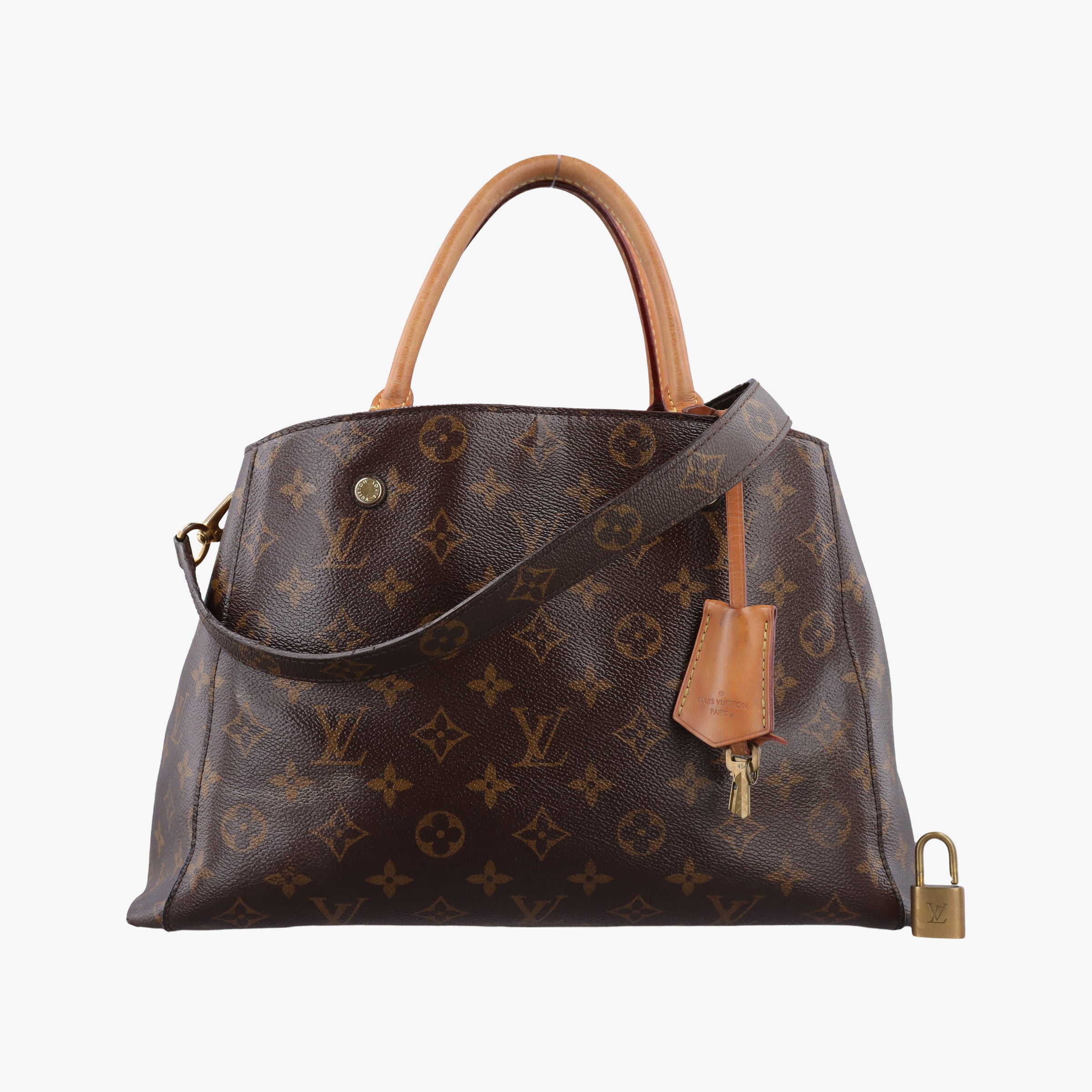 Secondhand Louis Vuitton MONTAIGNE MM Brown Monogram Canvas M41056 shoulderbag | stylenewstar