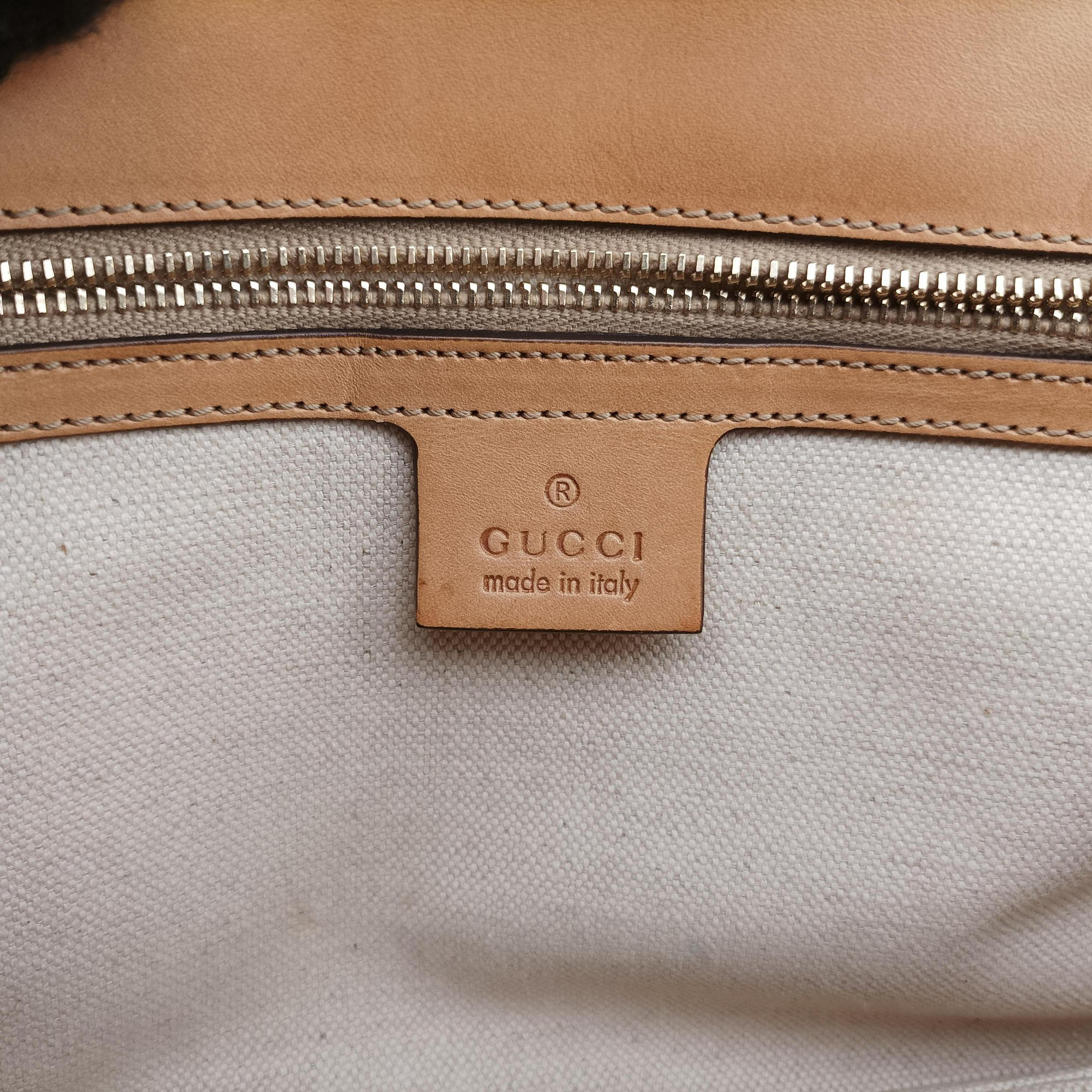 Secondhand Gucci New Bamboo Multicolour ponyhair×leather 254884 shoulderbag | stylenewstar