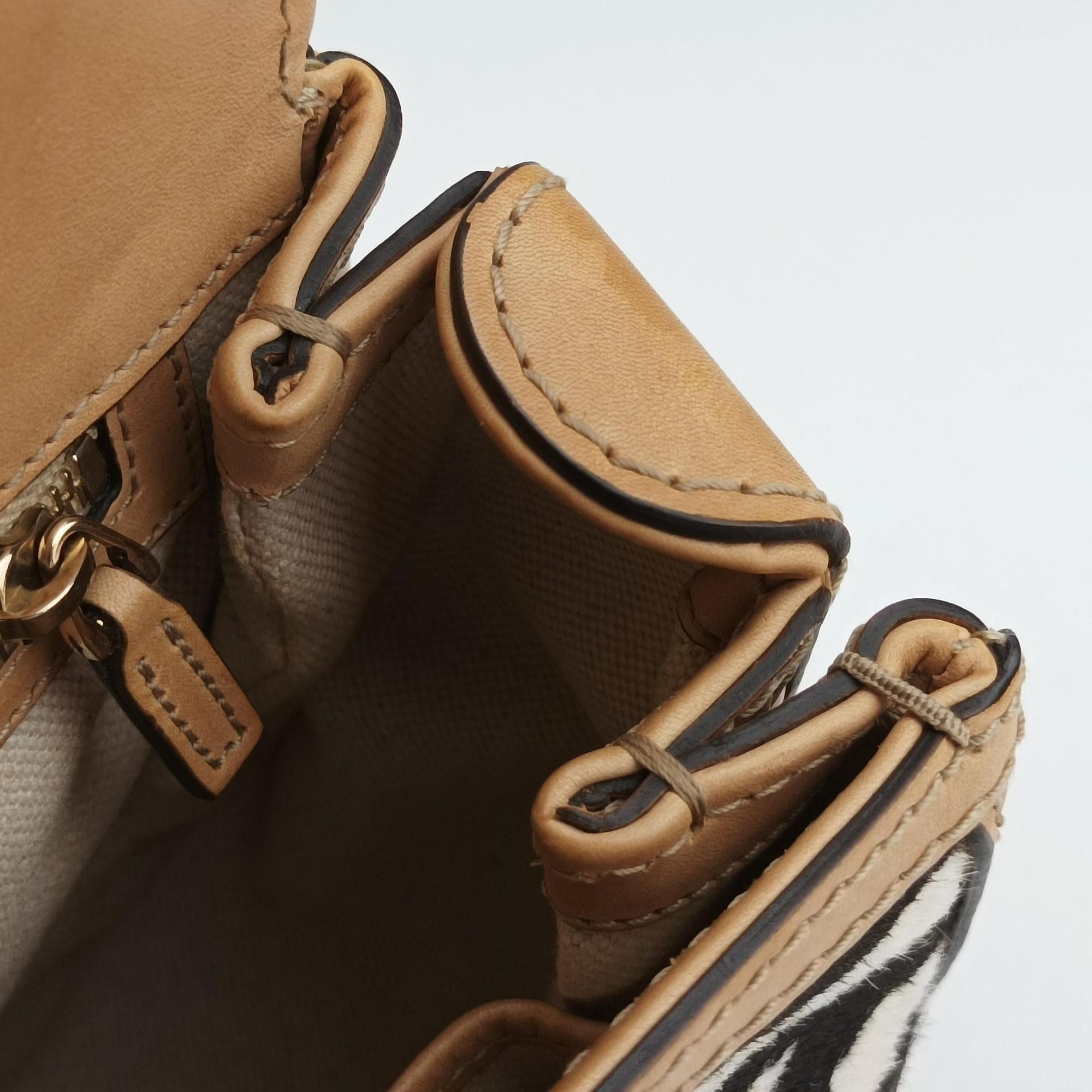 Secondhand Gucci New Bamboo Multicolour ponyhair×leather 254884 shoulderbag | stylenewstar