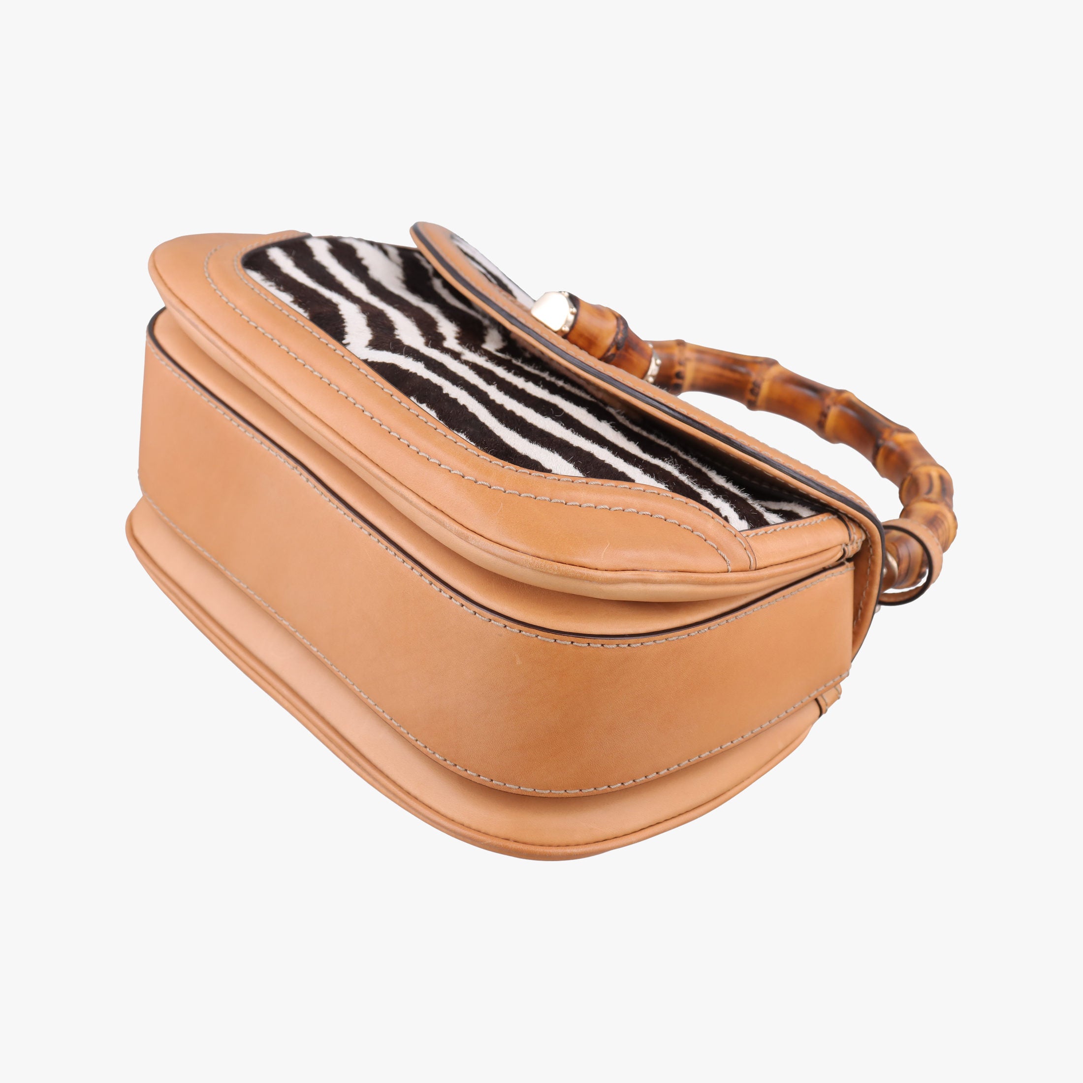 Secondhand Gucci New Bamboo Multicolour ponyhair×leather 254884 shoulderbag | stylenewstar