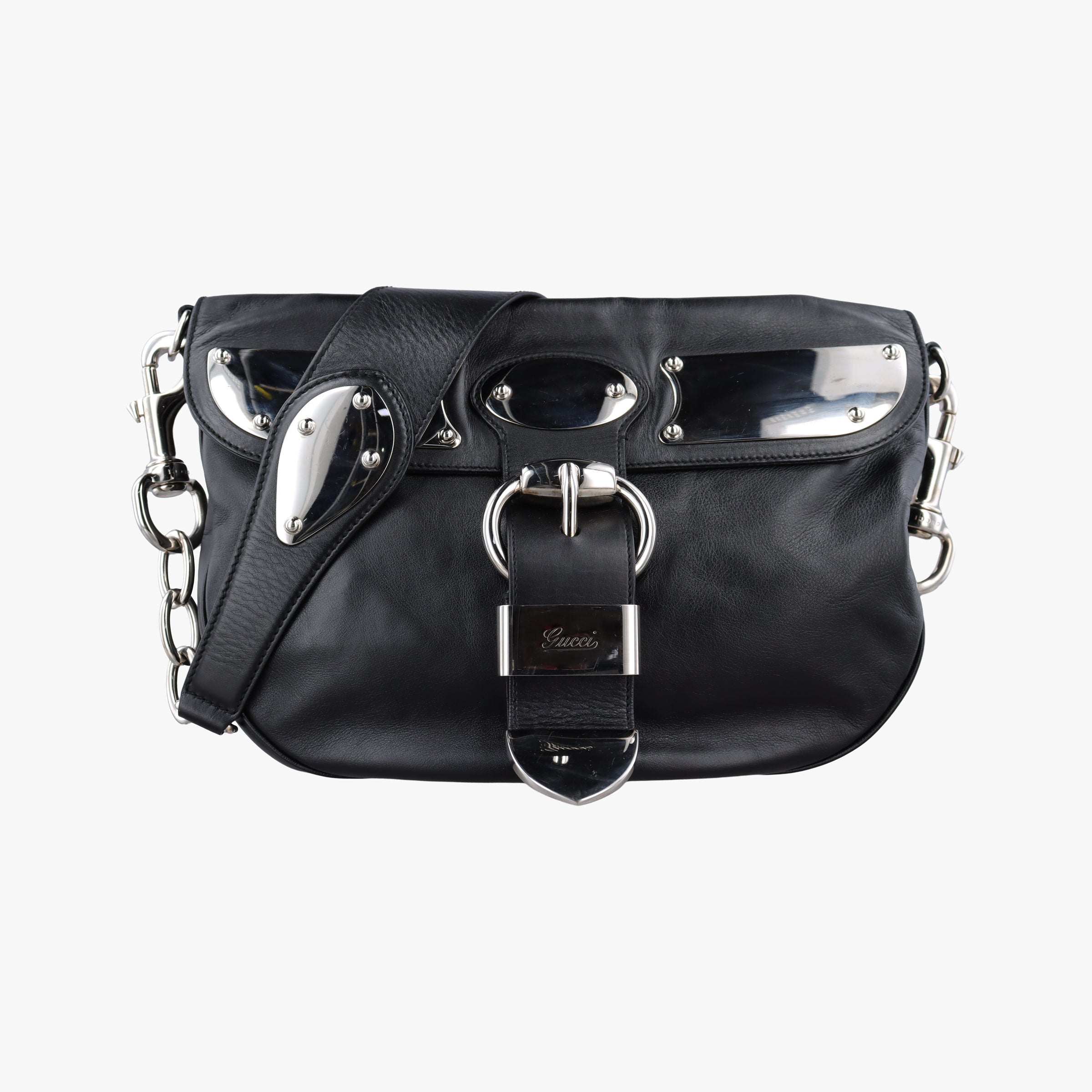 Secondhand Gucci Romy Messenger Black Leather 177106 shoulderbag | stylenewstar