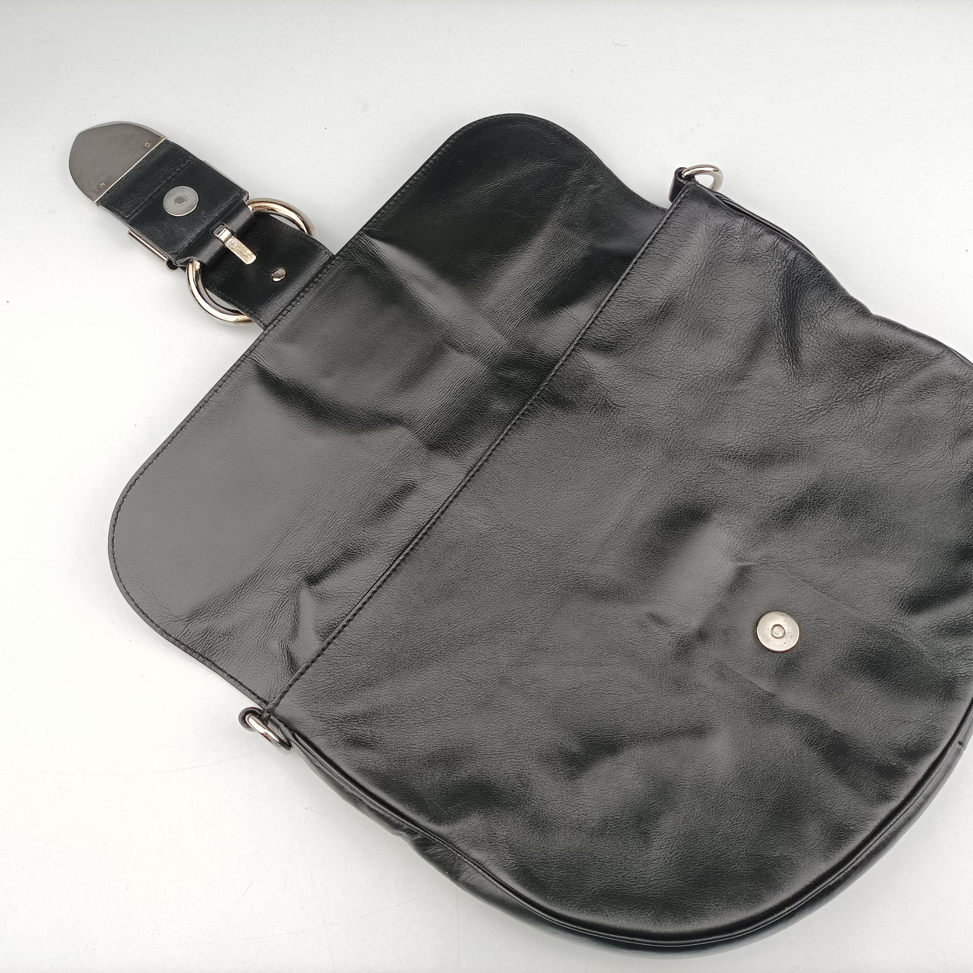 Secondhand Gucci Romy Messenger Black Leather 177106 shoulderbag | stylenewstar