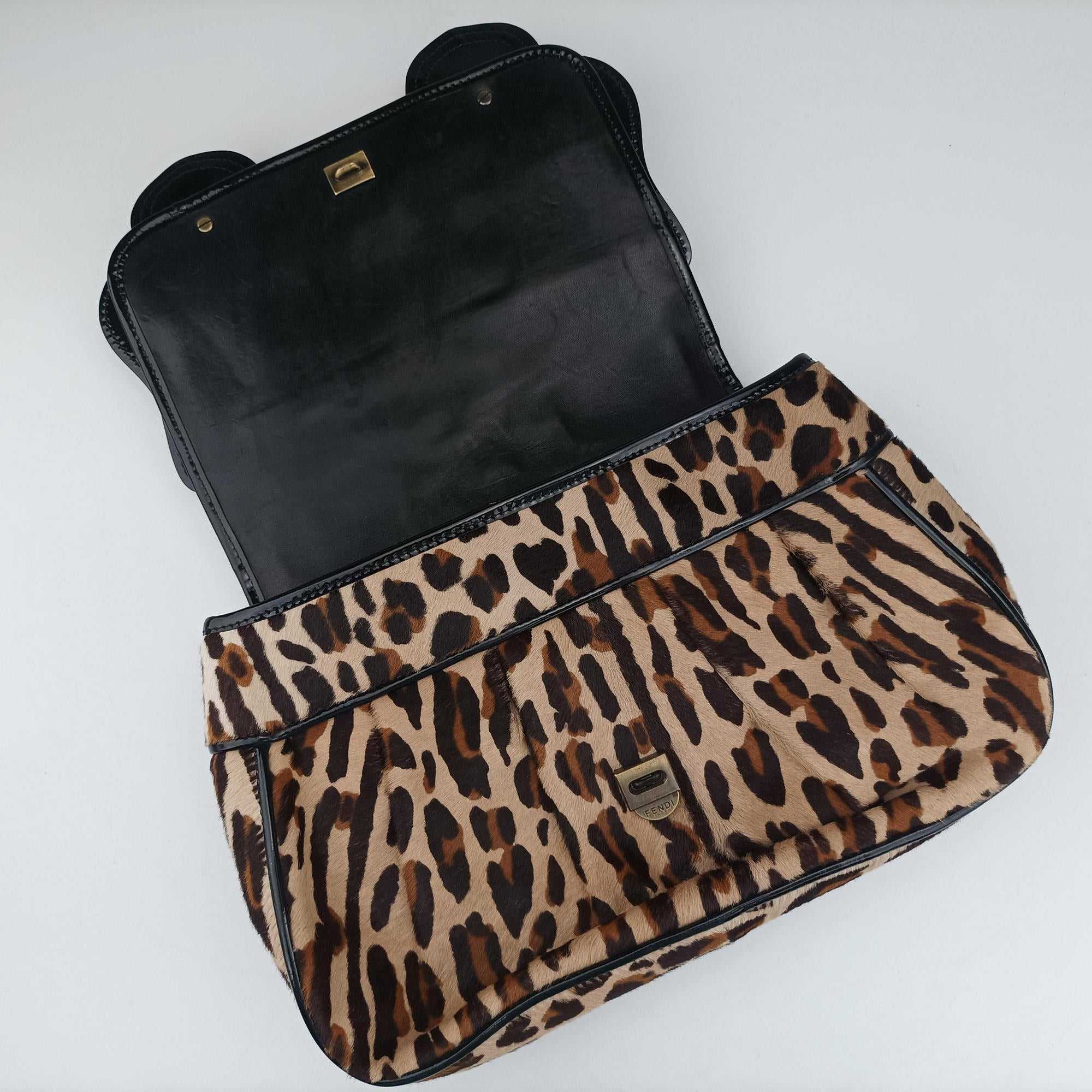 Pre-owned Fendi B Bag Brown pony hair 8BN165 shoulderbag | stylenewstar