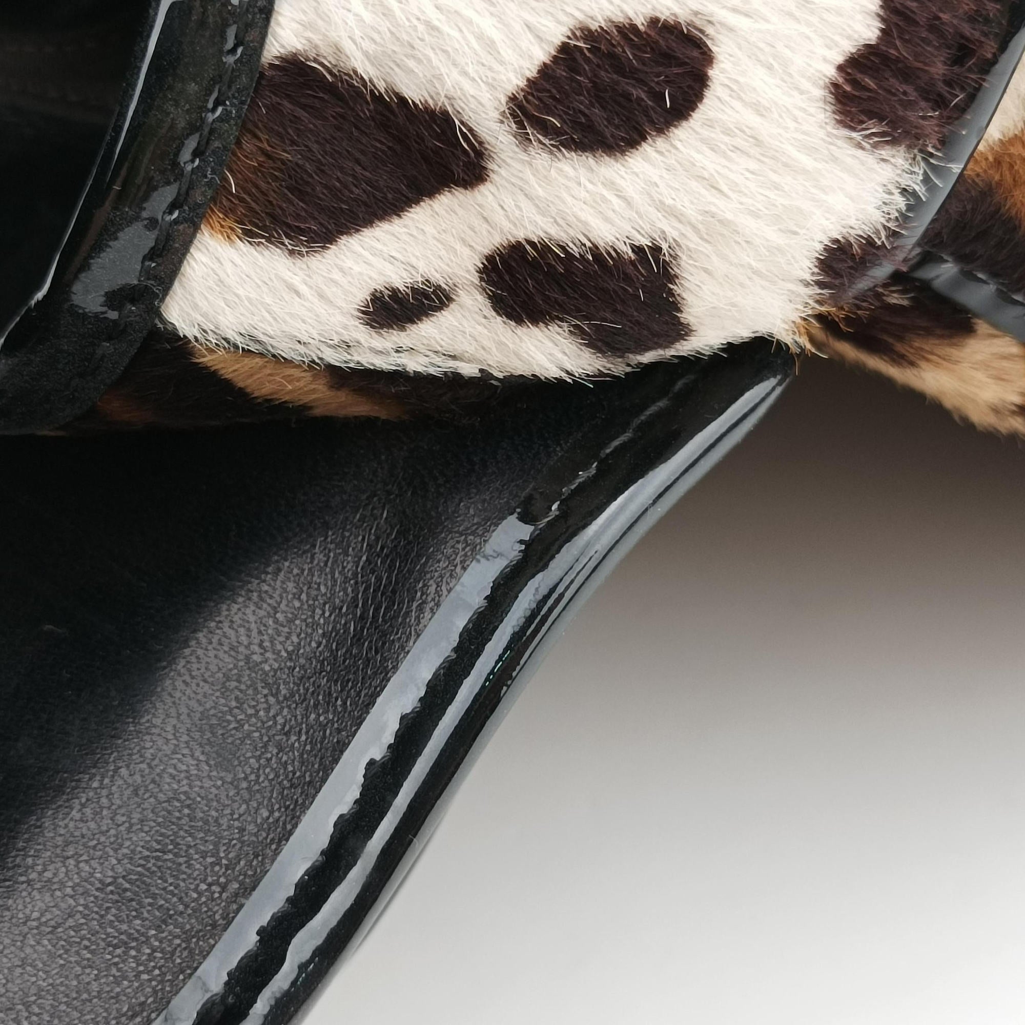 Pre-owned Fendi B Bag Brown pony hair 8BN165 shoulderbag | stylenewstar