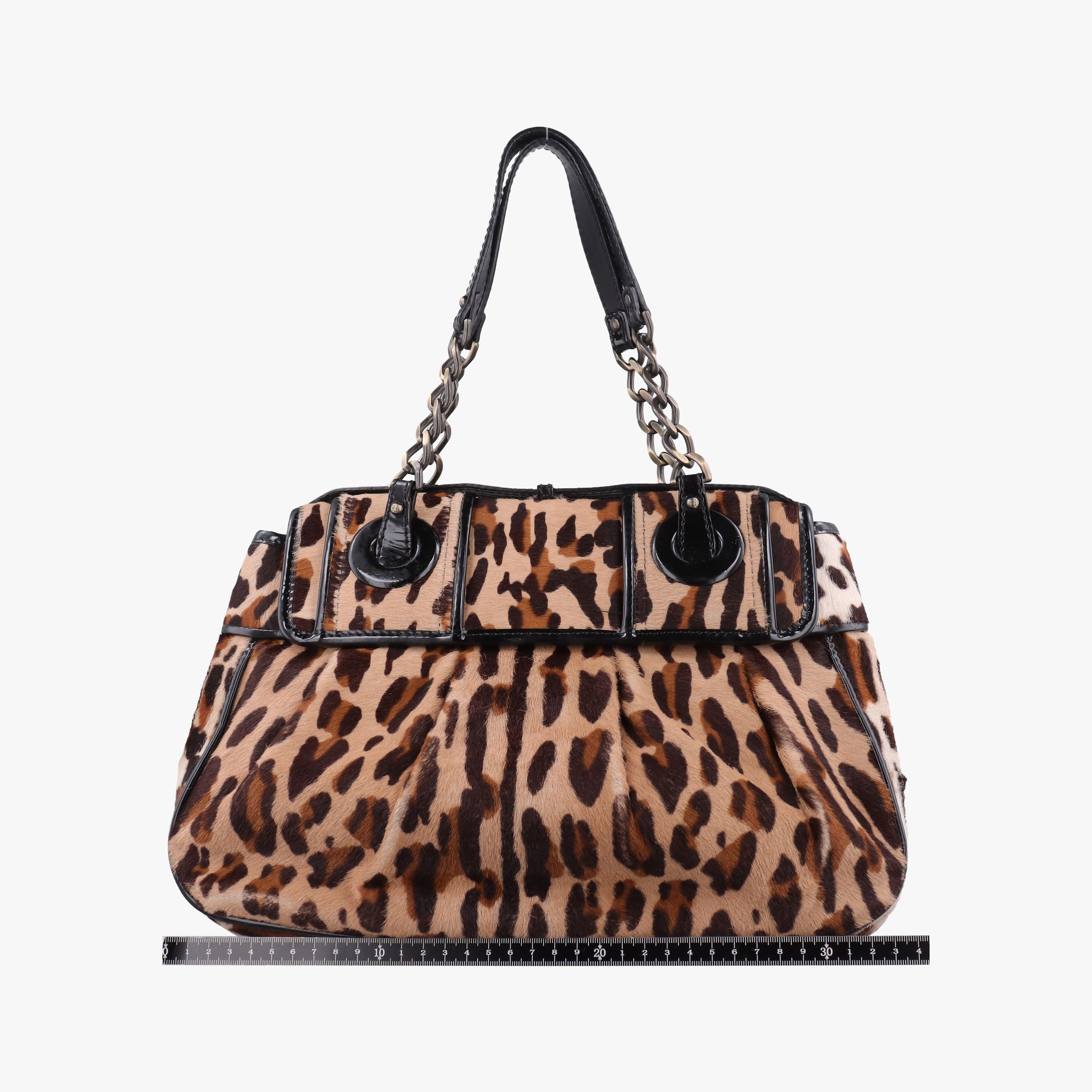 Pre-owned Fendi B Bag Brown pony hair 8BN165 shoulderbag | stylenewstar