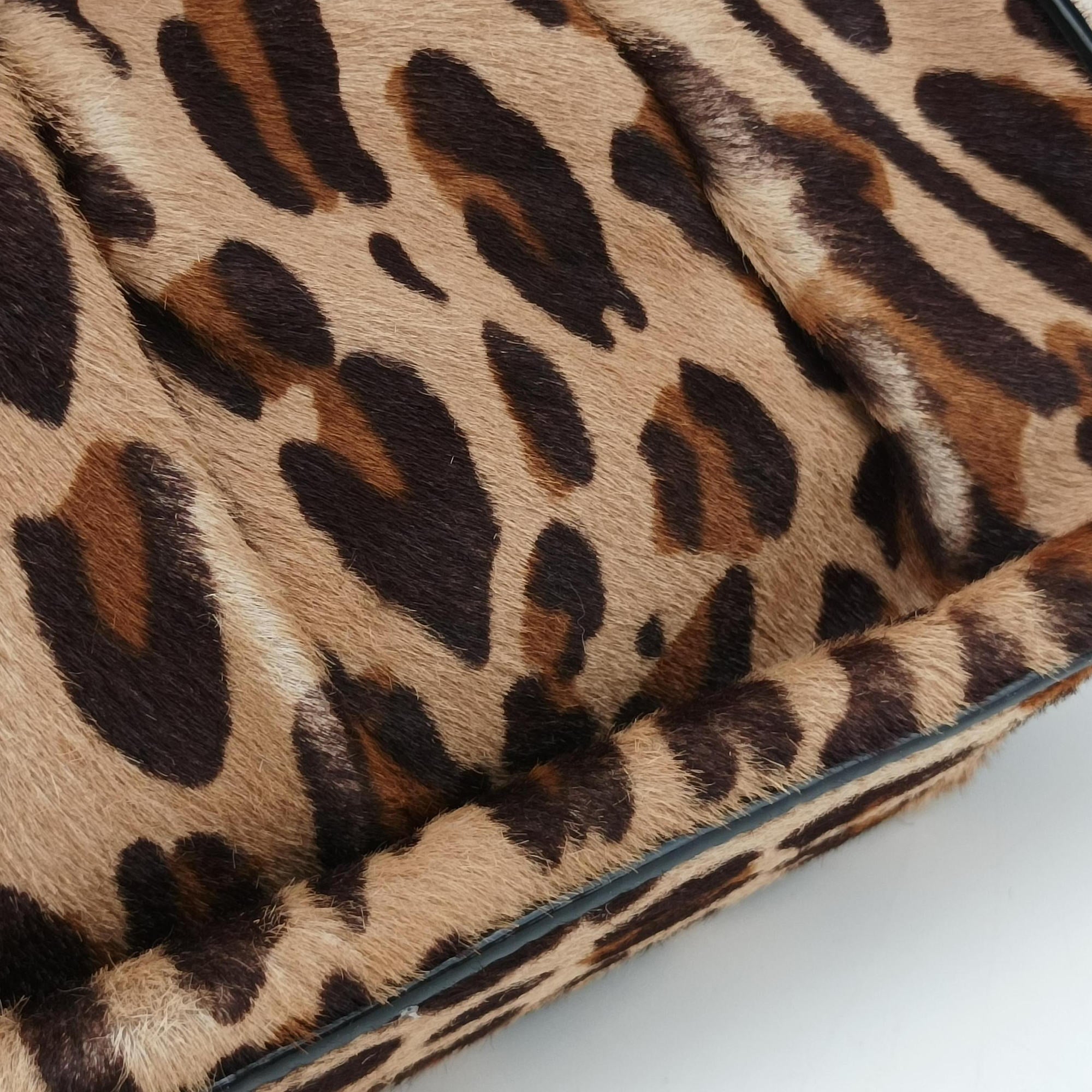 Pre-owned Fendi B Bag Brown pony hair 8BN165 shoulderbag | stylenewstar