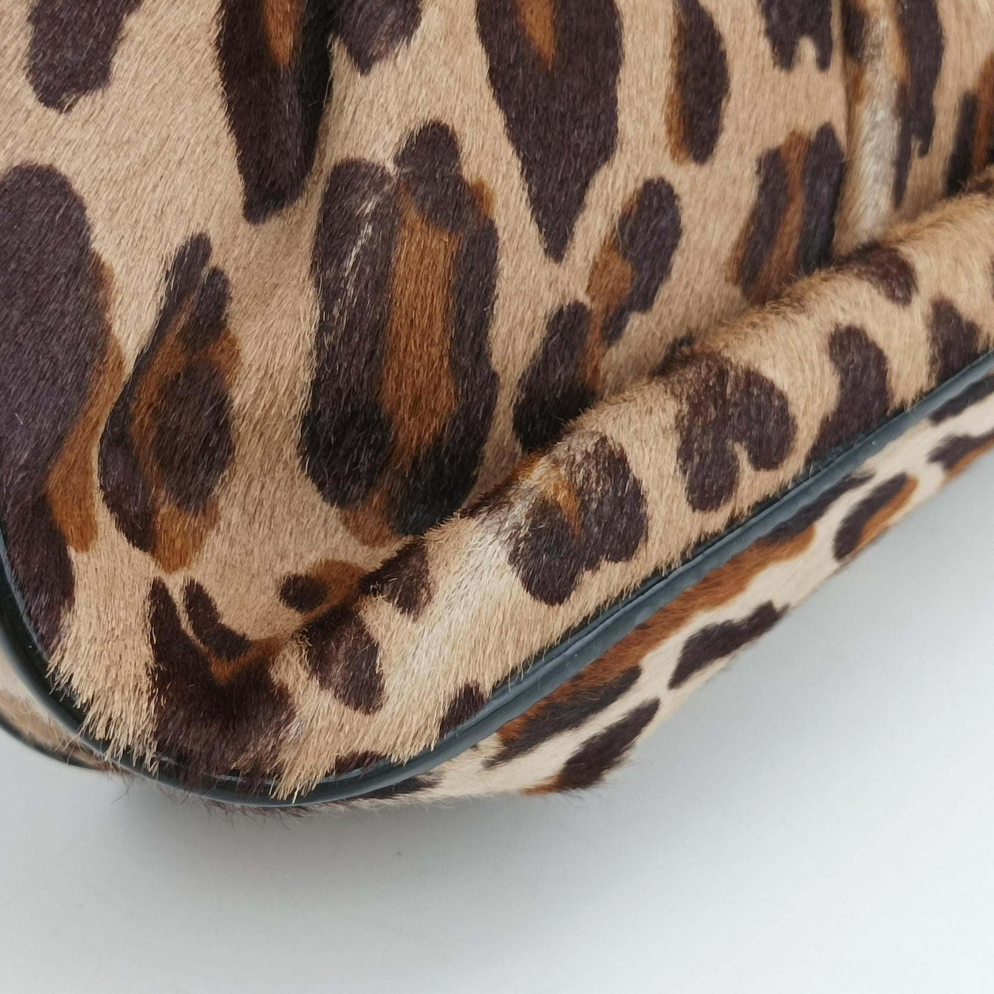 Pre-owned Fendi B Bag Brown pony hair 8BN165 shoulderbag | stylenewstar