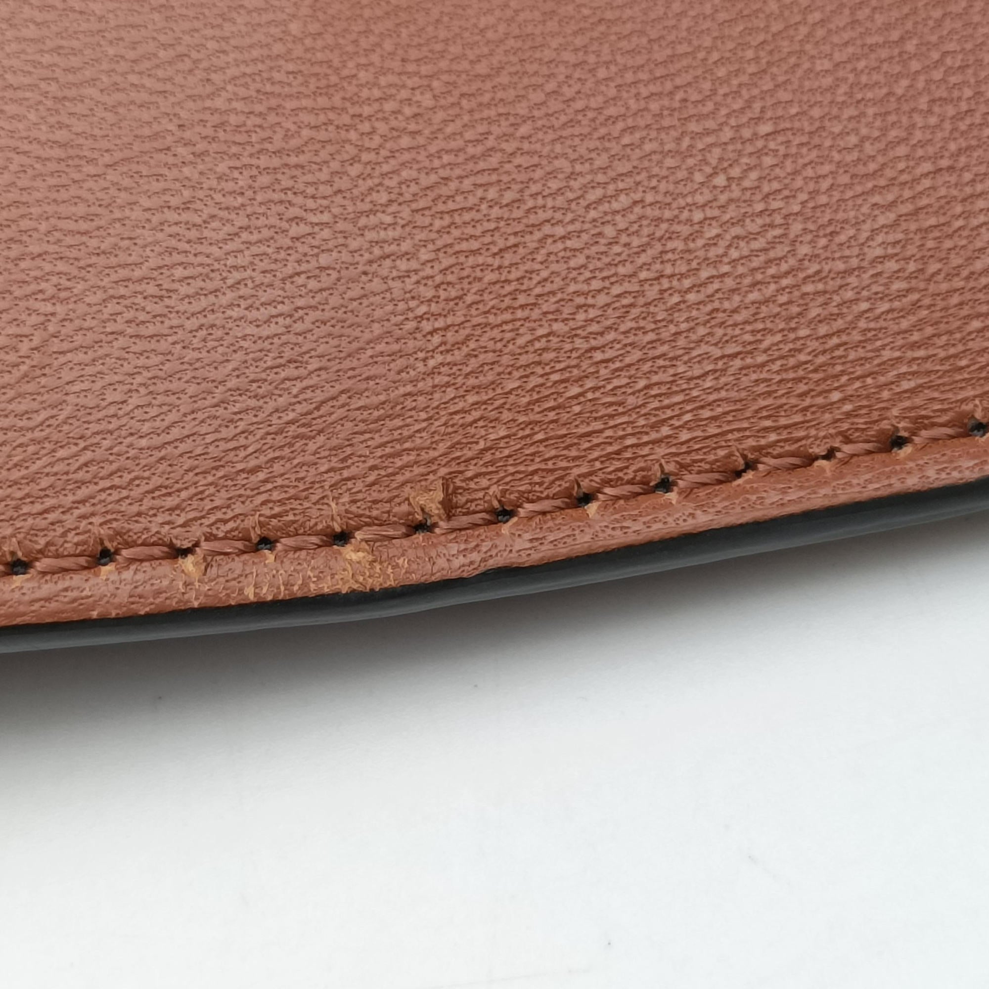 Pre-owned Celine TRIOMPHE Brown PVC coated canvas  shoulderbag | stylenewstar