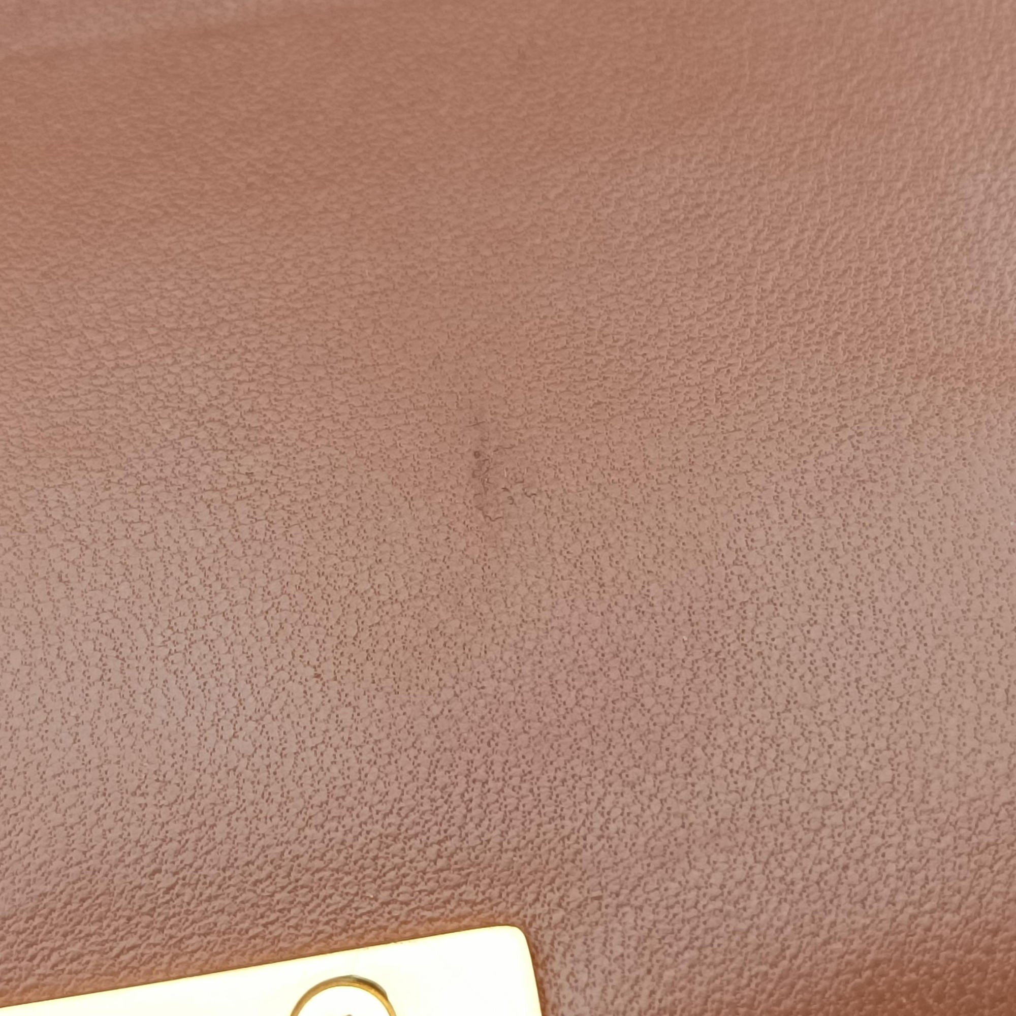 Pre-owned Celine TRIOMPHE Brown PVC coated canvas  shoulderbag | stylenewstar