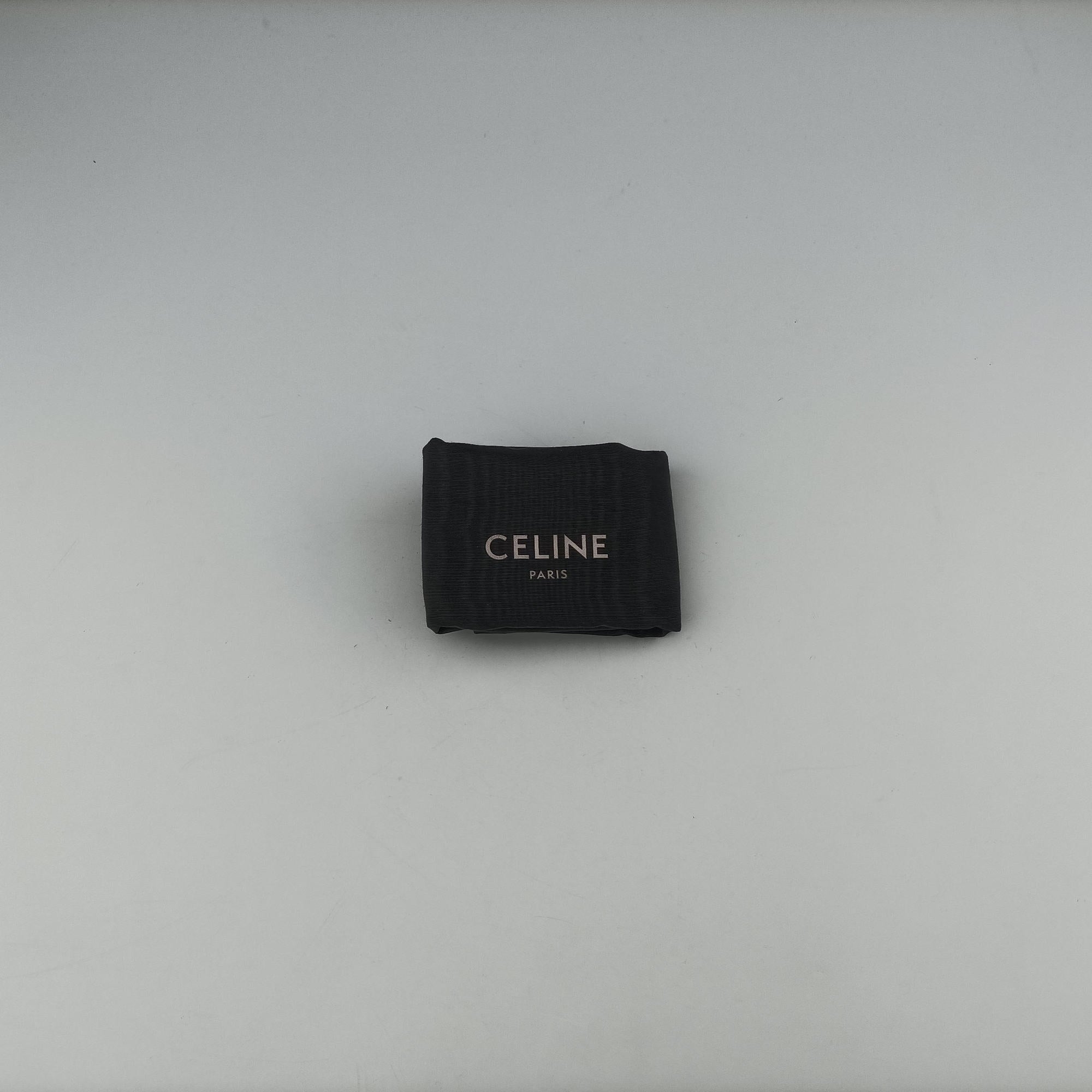 Pre-owned Celine TRIOMPHE Brown PVC coated canvas  shoulderbag | stylenewstar