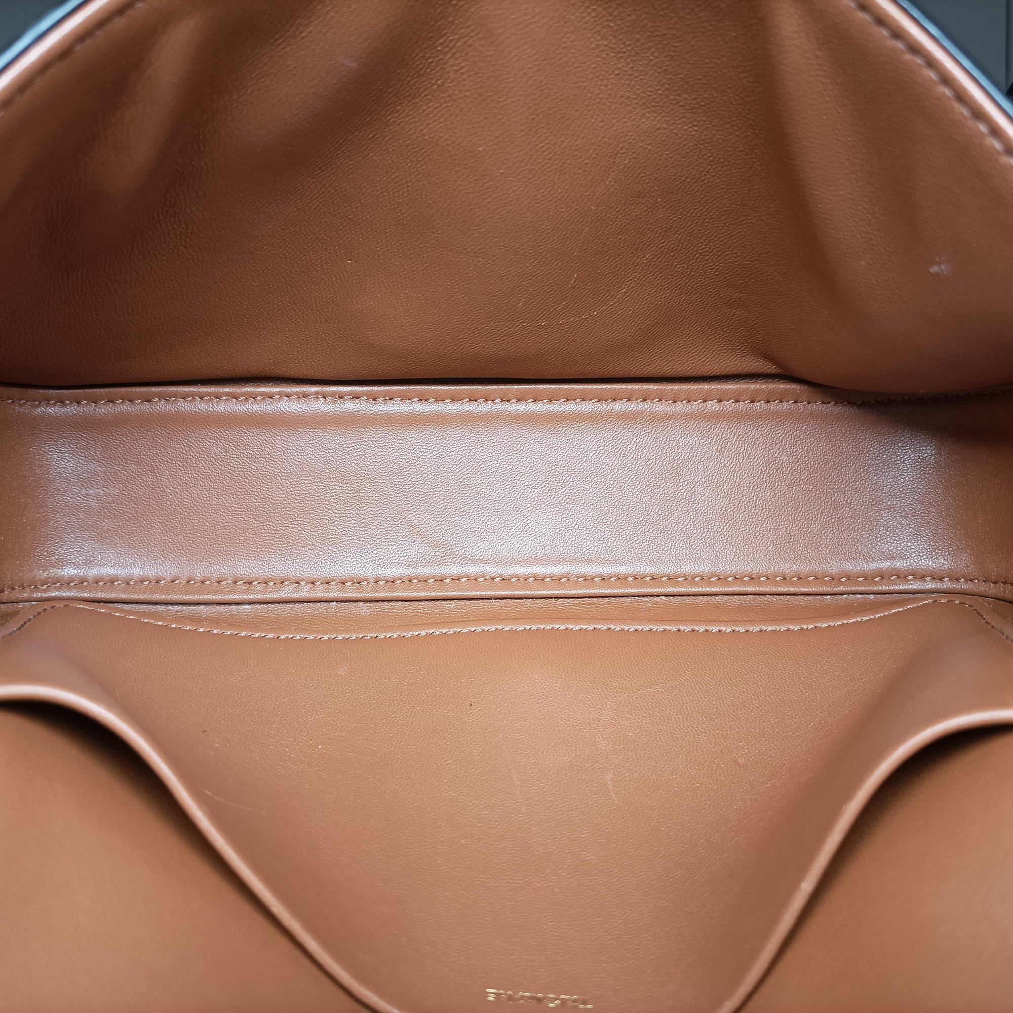 Pre-owned Celine TRIOMPHE Brown PVC coated canvas  shoulderbag | stylenewstar