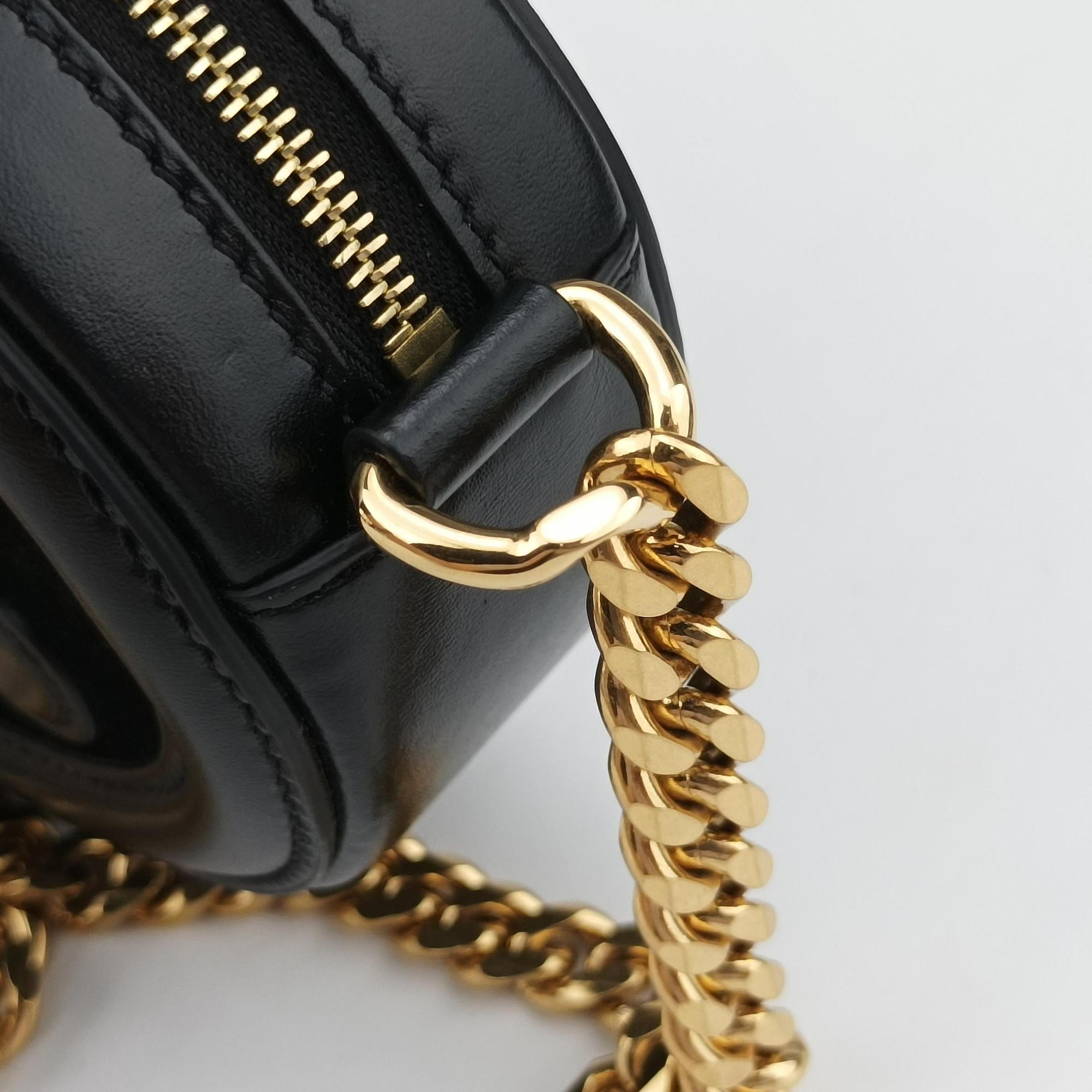 Pre-owned Celine Oval Purse Cuir Triomphe Black Leather x velour  shoulderbag | stylenewstar
