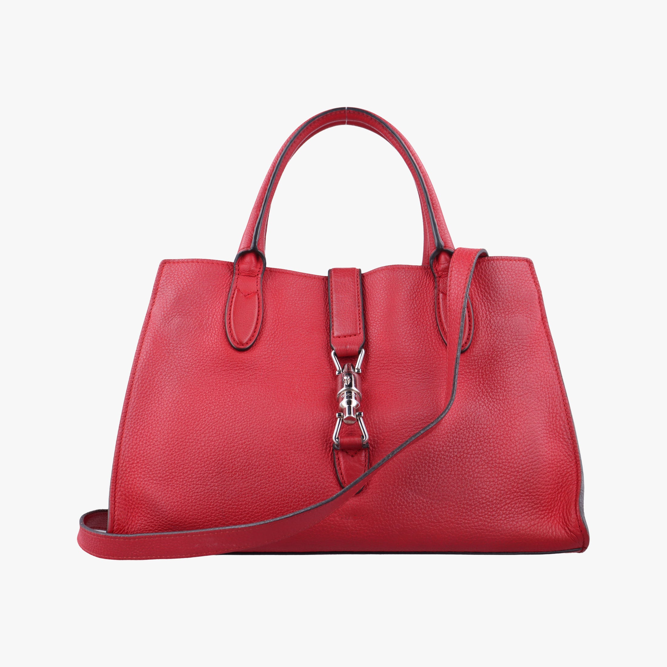 Pre-owned Gucci new jackie Red Leather 365460 shoulderbag | stylenewstar