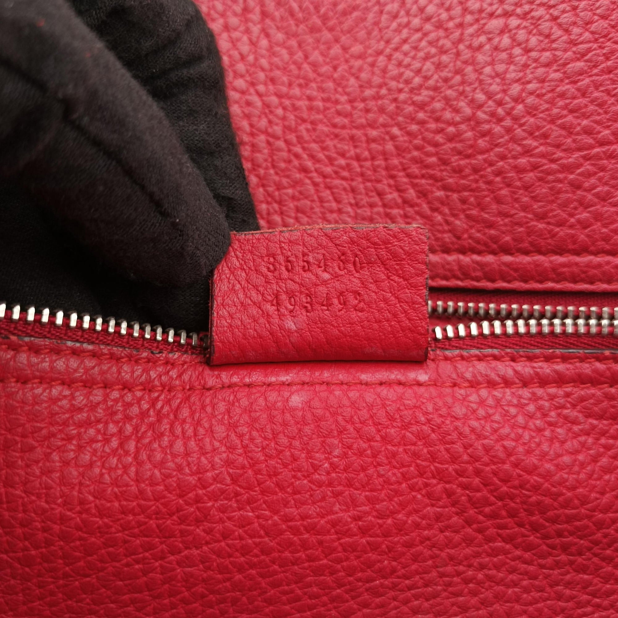 Pre-owned Gucci new jackie Red Leather 365460 shoulderbag | stylenewstar