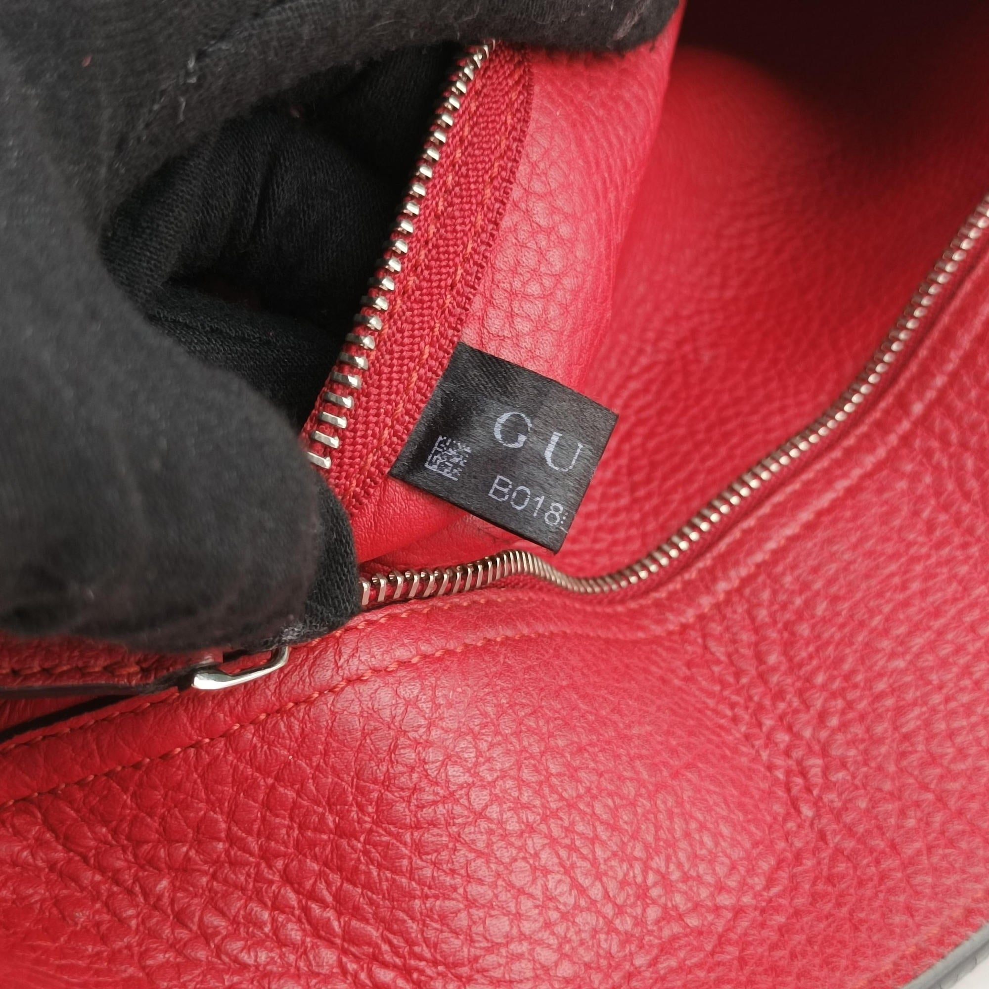 Pre-owned Gucci new jackie Red Leather 365460 shoulderbag | stylenewstar