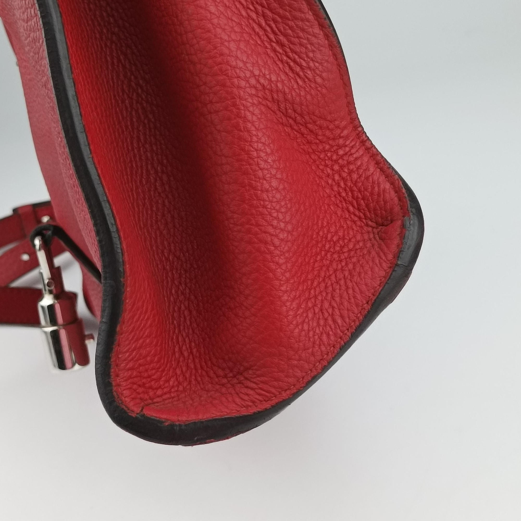 Pre-owned Gucci new jackie Red Leather 365460 shoulderbag | stylenewstar