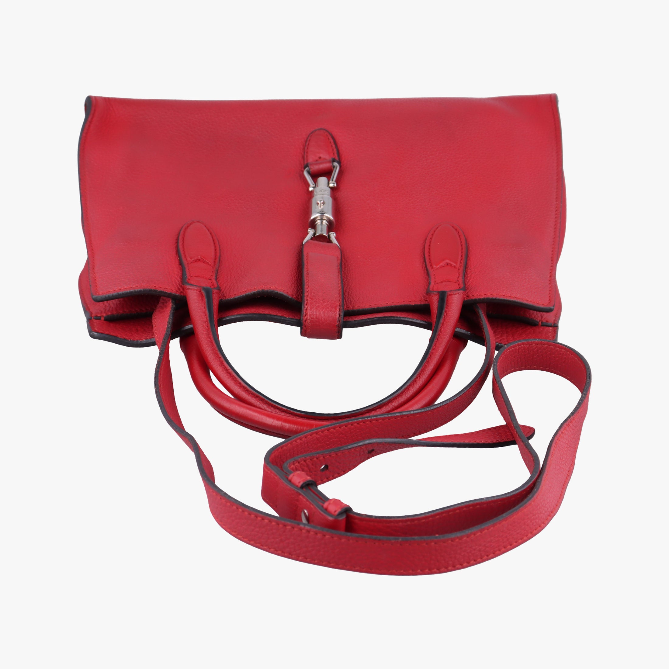 Pre-owned Gucci new jackie Red Leather 365460 shoulderbag | stylenewstar