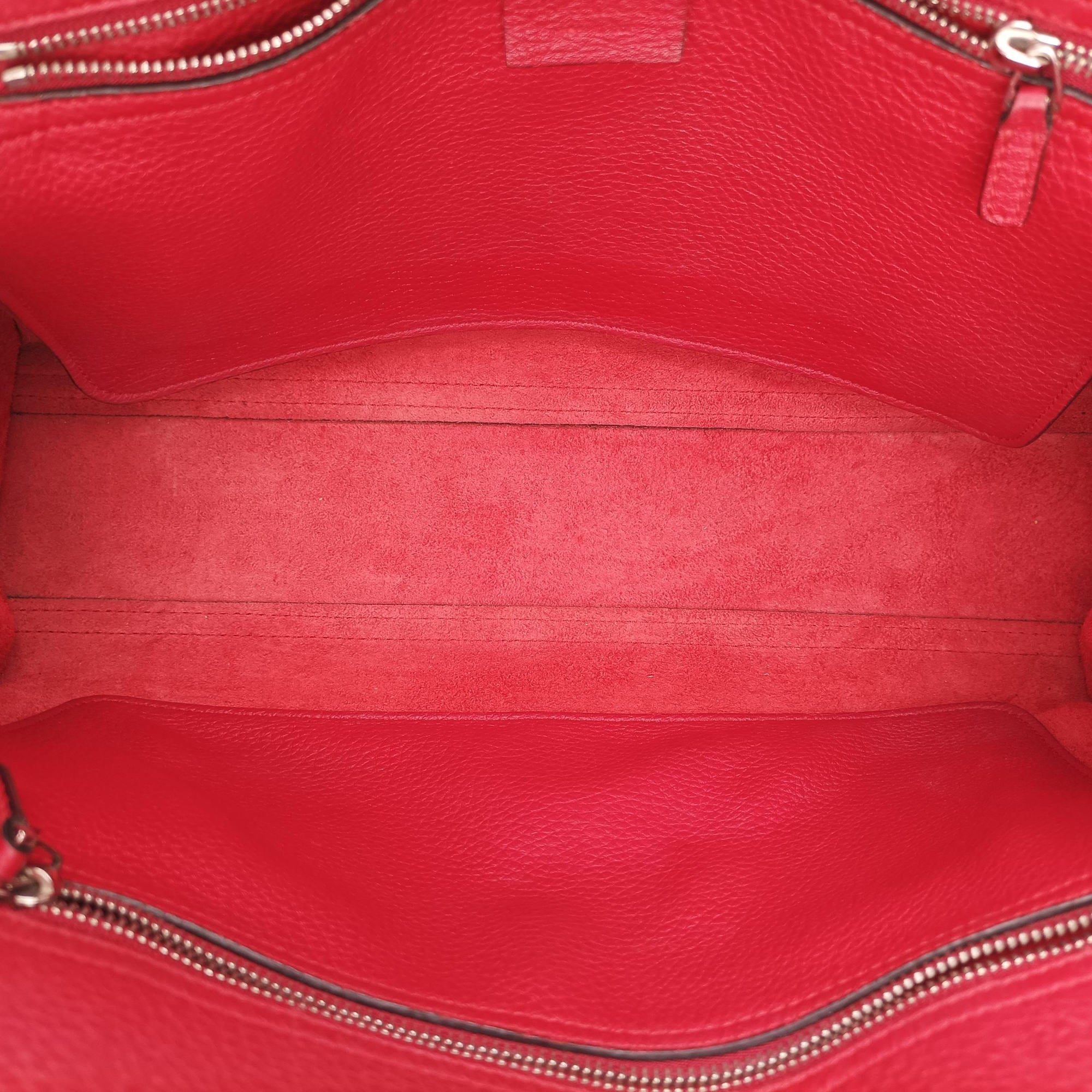 Pre-owned Gucci new jackie Red Leather 365460 shoulderbag | stylenewstar