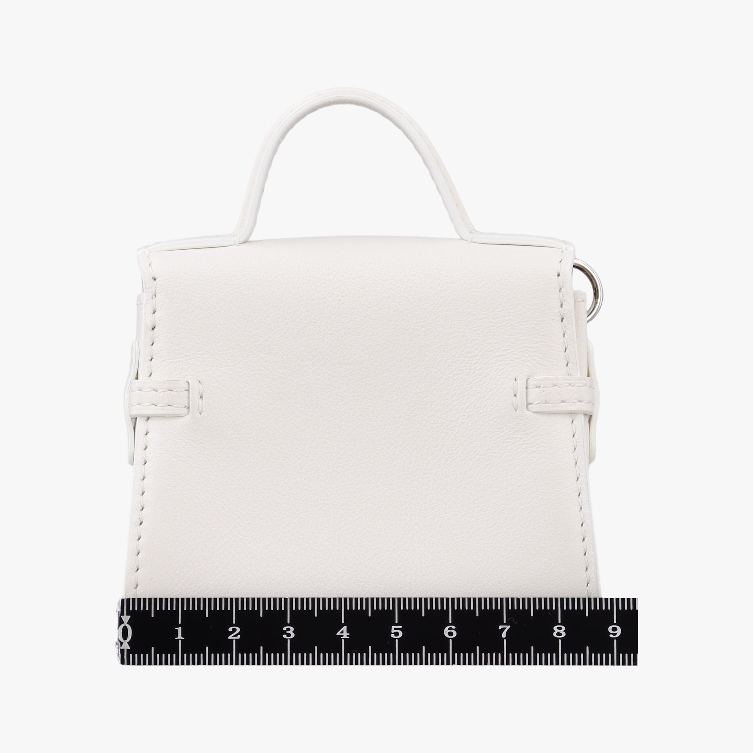 Pre-owned Delvaux Tampete White Leather  coinpurse | stylenewstar