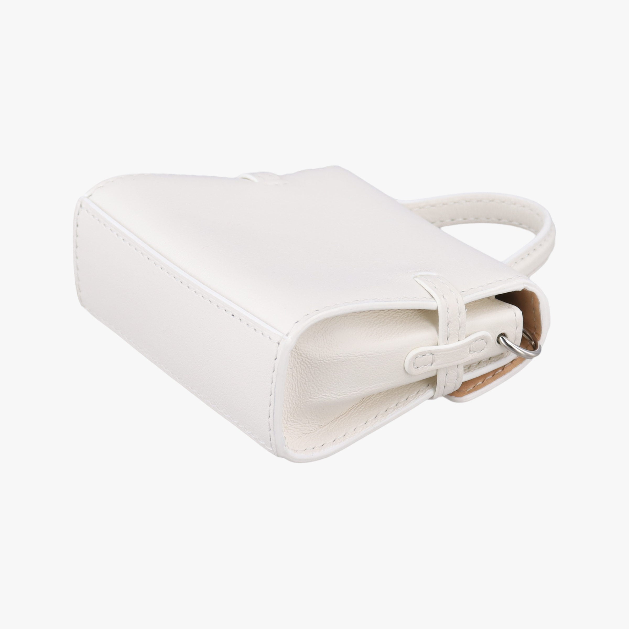 Pre-owned Delvaux Tampete White Leather  coinpurse | stylenewstar
