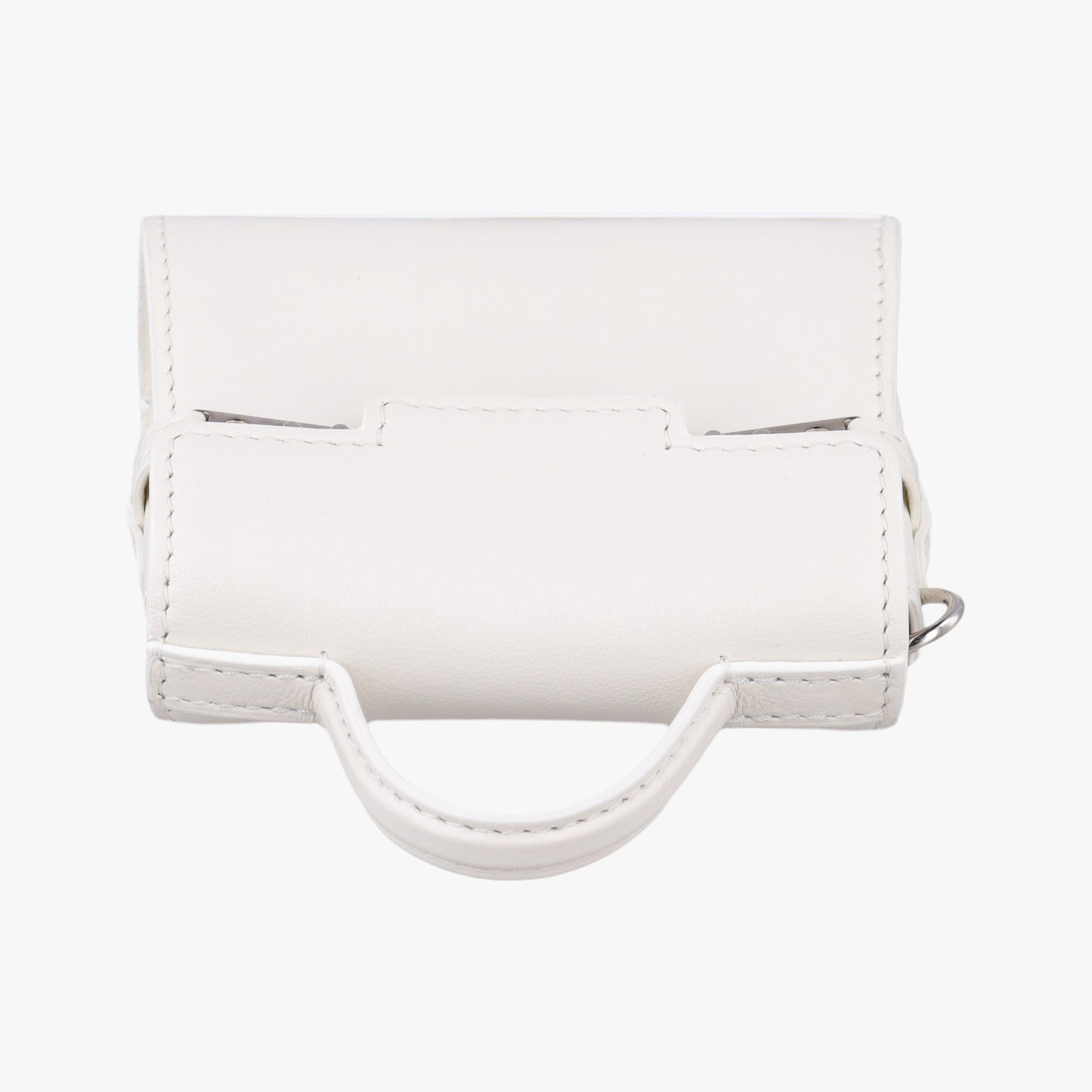 Pre-owned Delvaux Tampete White Leather  coinpurse | stylenewstar