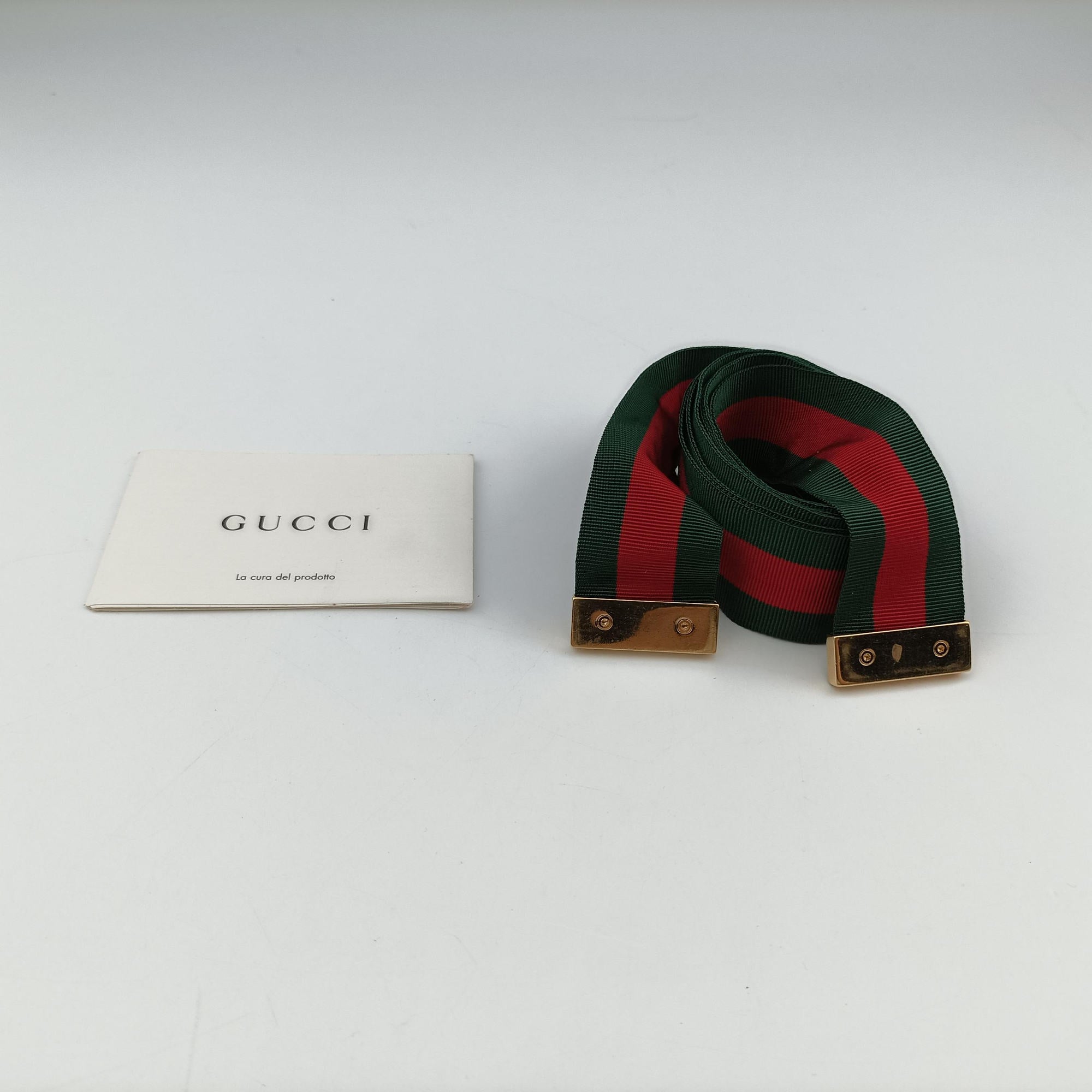 Pre-owned Gucci Sylvie Red×navy Leather 421882 shoulderbag | stylenewstar
