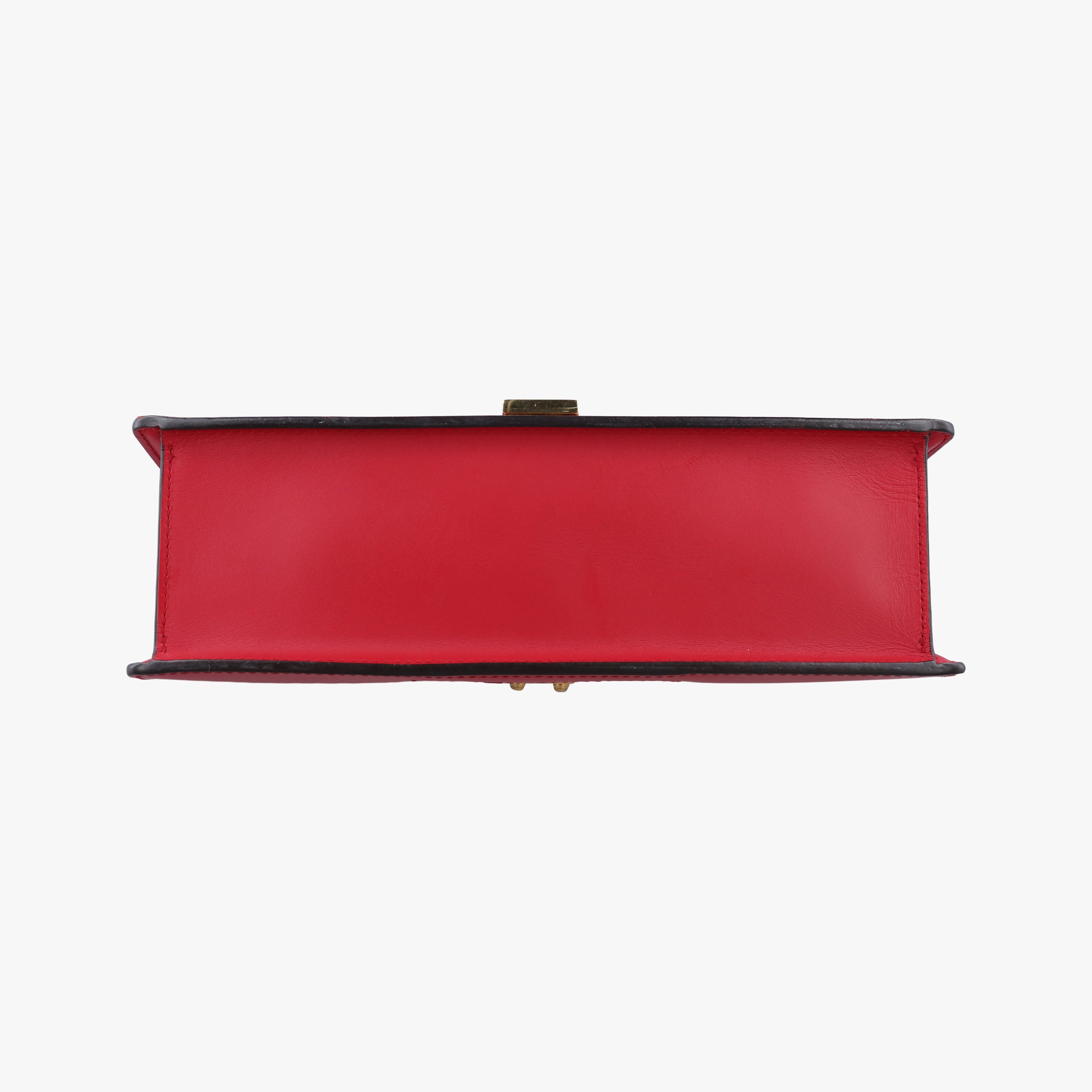 Pre-owned Gucci Sylvie Red×navy Leather 421882 shoulderbag | stylenewstar