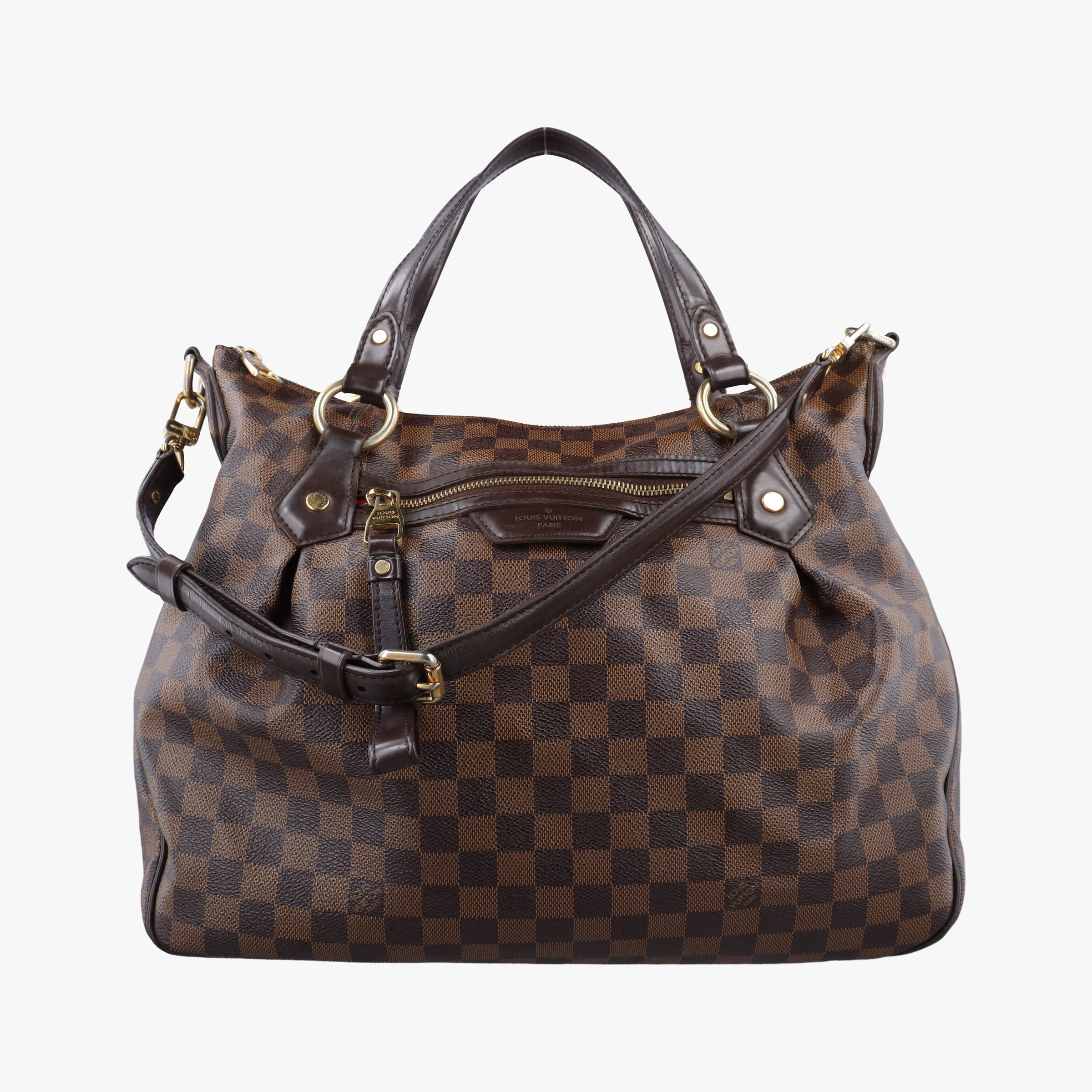 Pre-owned Louis Vuitton EVORA MM EBENE Damier Canvas N41131 shoulderbag | stylenewstar