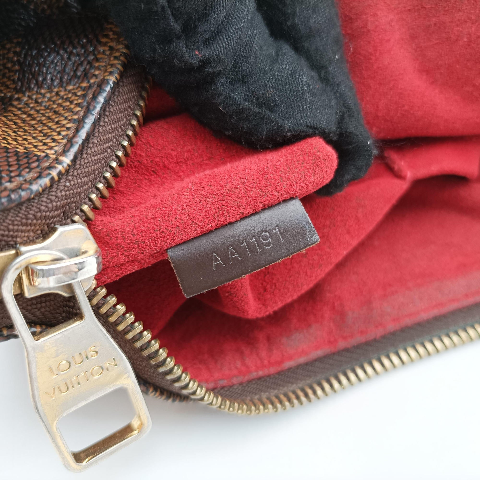 Pre-owned Louis Vuitton EVORA MM EBENE Damier Canvas N41131 shoulderbag | stylenewstar