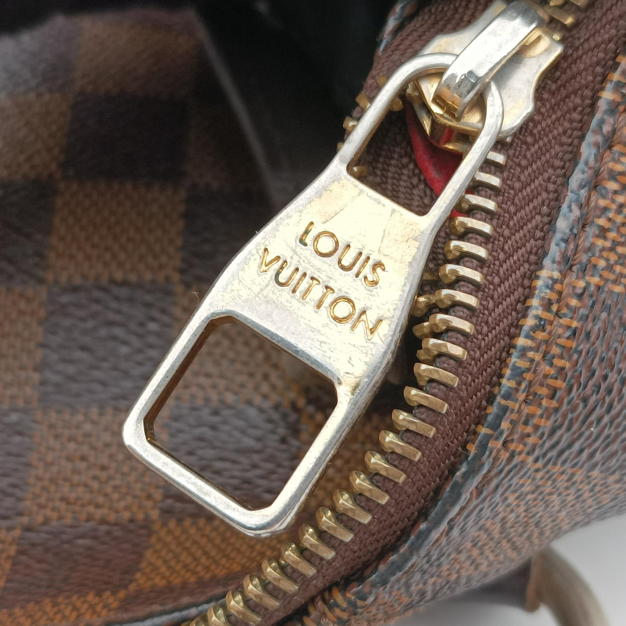 Pre-owned Louis Vuitton EVORA MM EBENE Damier Canvas N41131 shoulderbag | stylenewstar