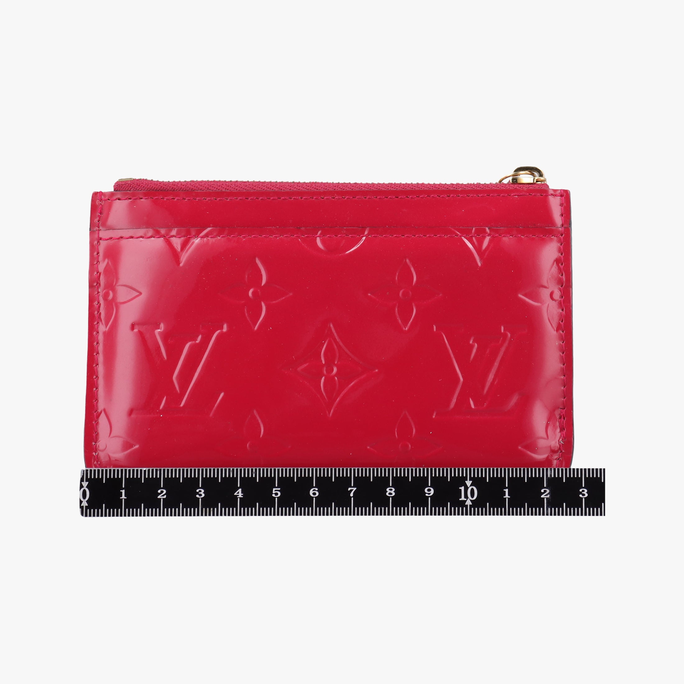 Pre-owned Louis Vuitton Pochette Cles Pomme d'Amour Vernis M93559 coinpurse | stylenewstar