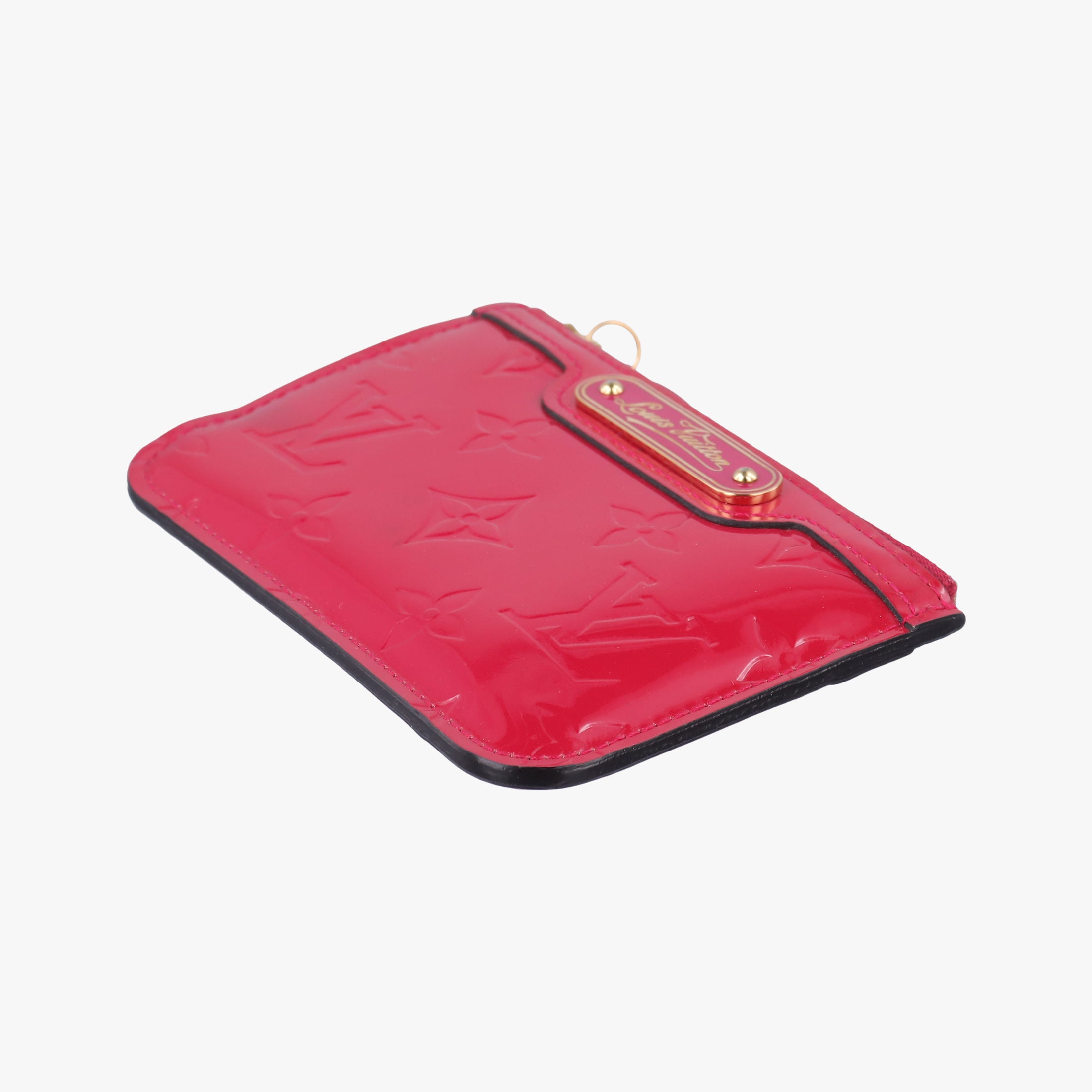 Pre-owned Louis Vuitton Pochette Cles Pomme d'Amour Vernis M93559 coinpurse | stylenewstar