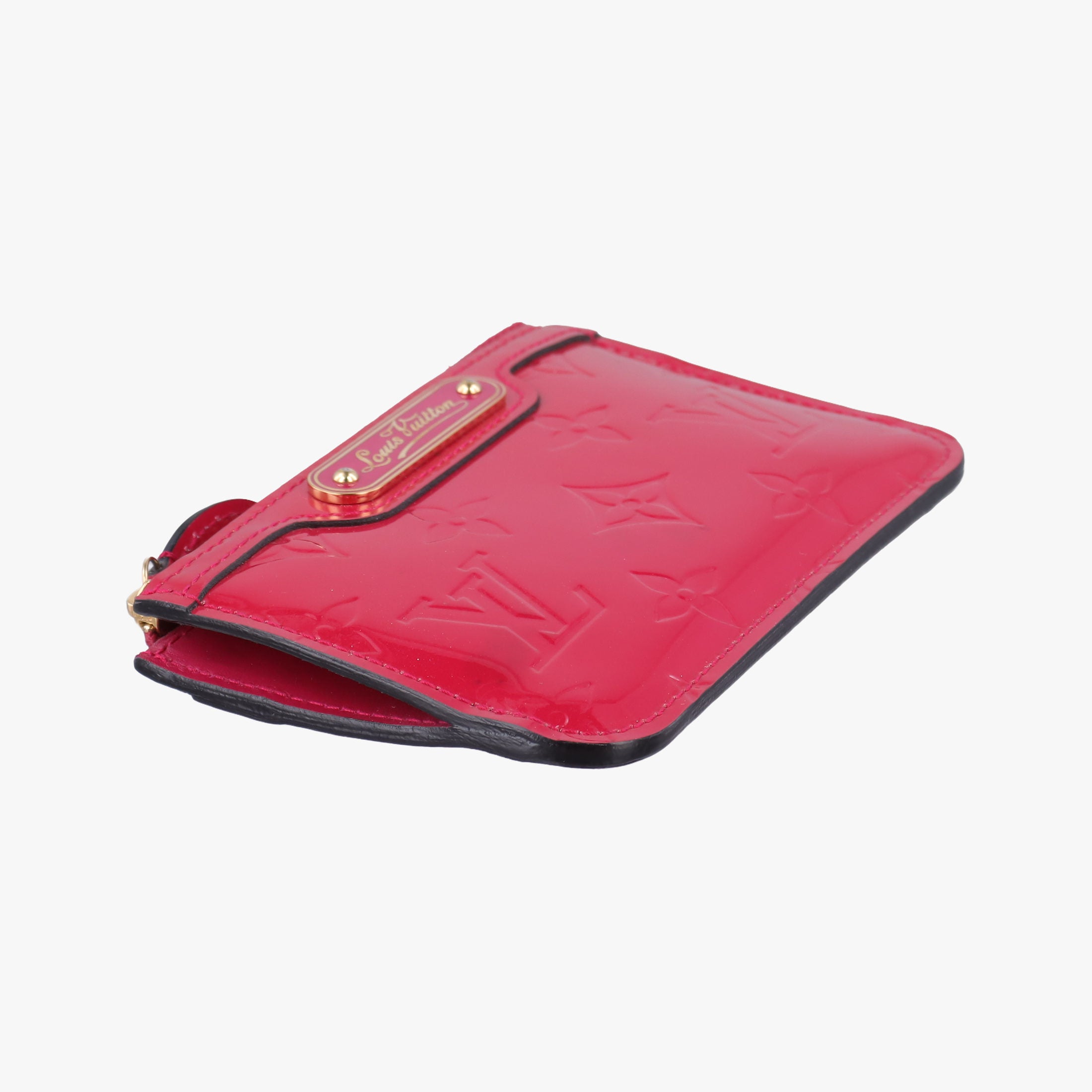 Pre-owned Louis Vuitton Pochette Cles Pomme d'Amour Vernis M93559 coinpurse | stylenewstar