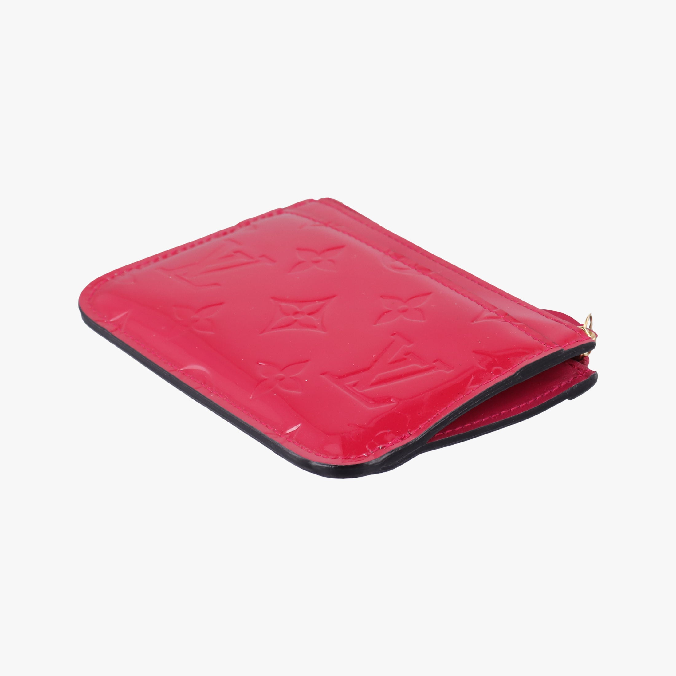 Pre-owned Louis Vuitton Pochette Cles Pomme d'Amour Vernis M93559 coinpurse | stylenewstar