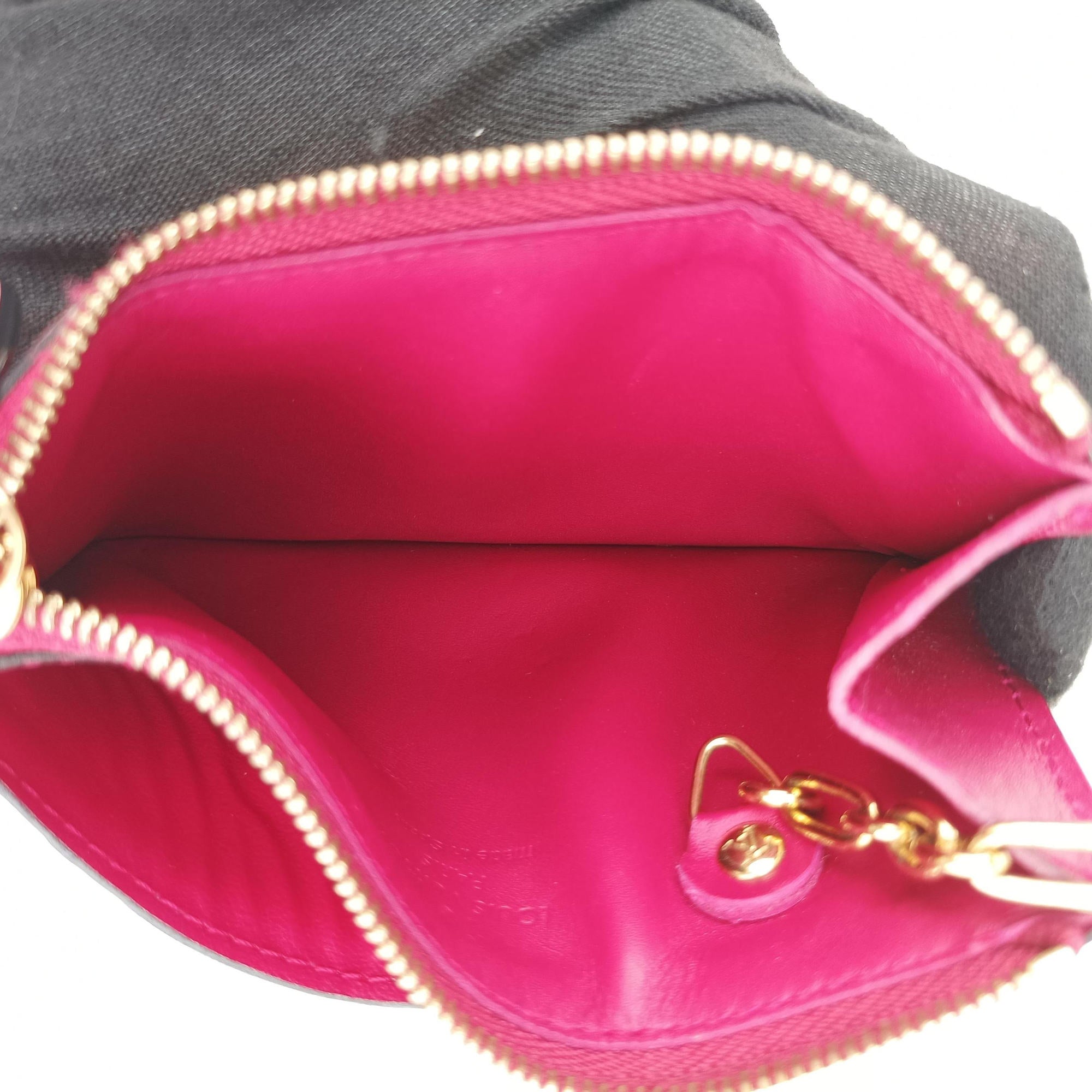 Pre-owned Louis Vuitton Pochette Cles Pomme d'Amour Vernis M93559 coinpurse | stylenewstar