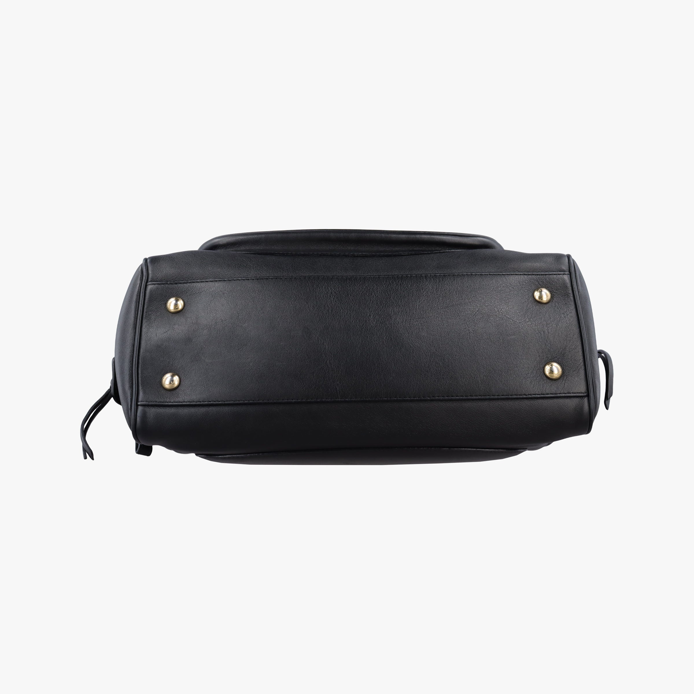 Pre-owned Ferragamo Gancini Black Leather  shoulderbag | stylenewstar