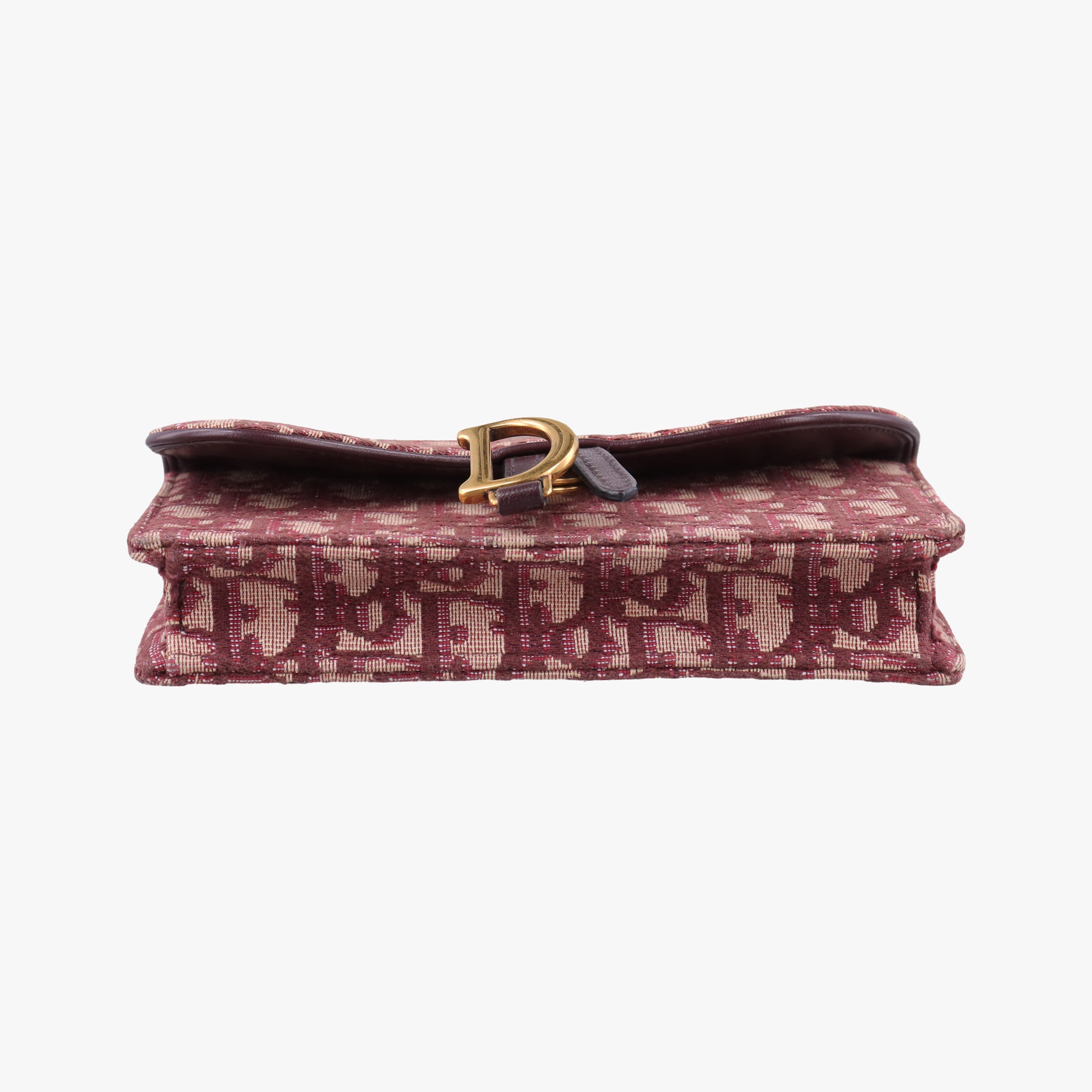 Pre-owned Christian Dior Saddle Red Jacquard  bum bag/waist bag | stylenewstar