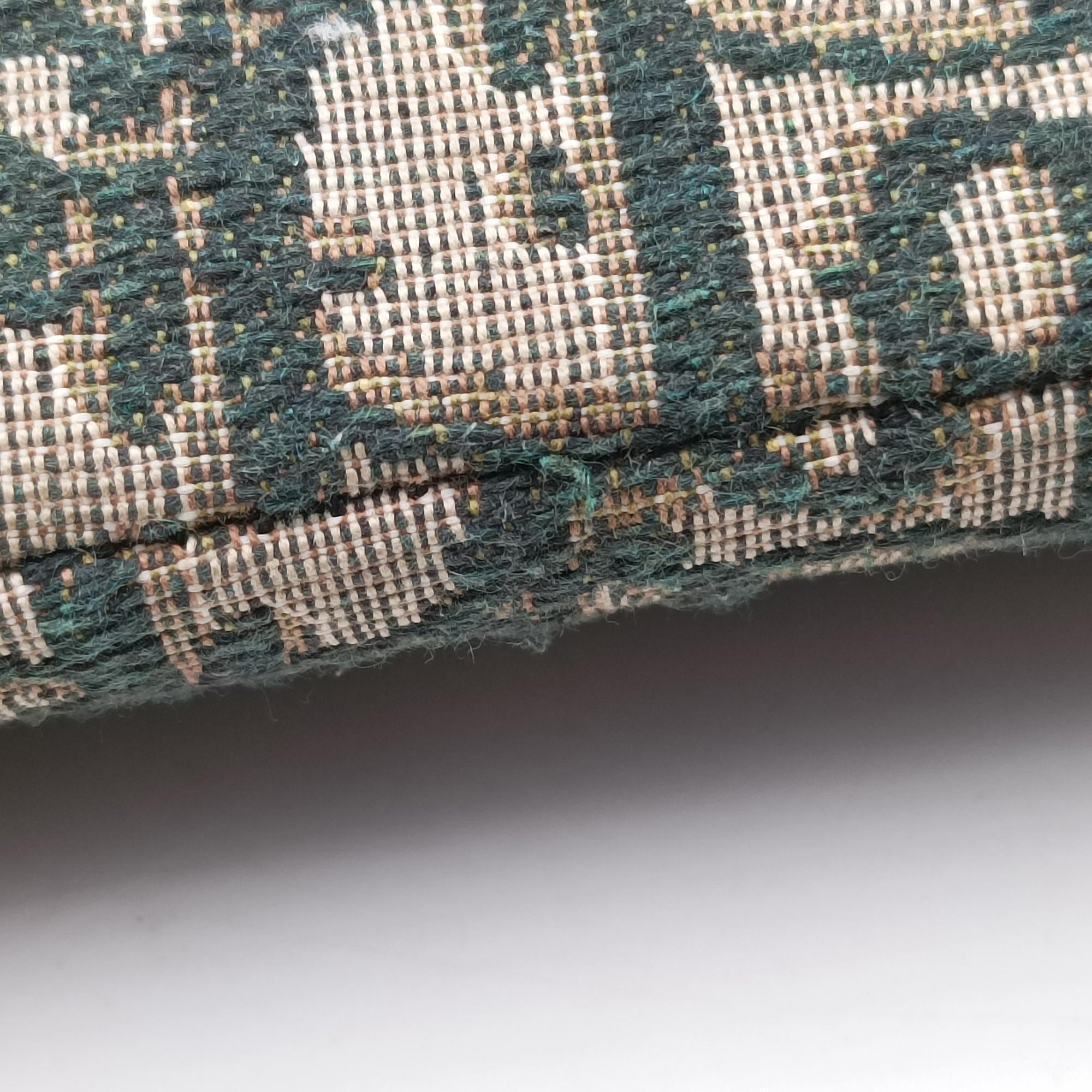 Pre-owned Christian Dior Saddle Green Jacquard  handbag | stylenewstar