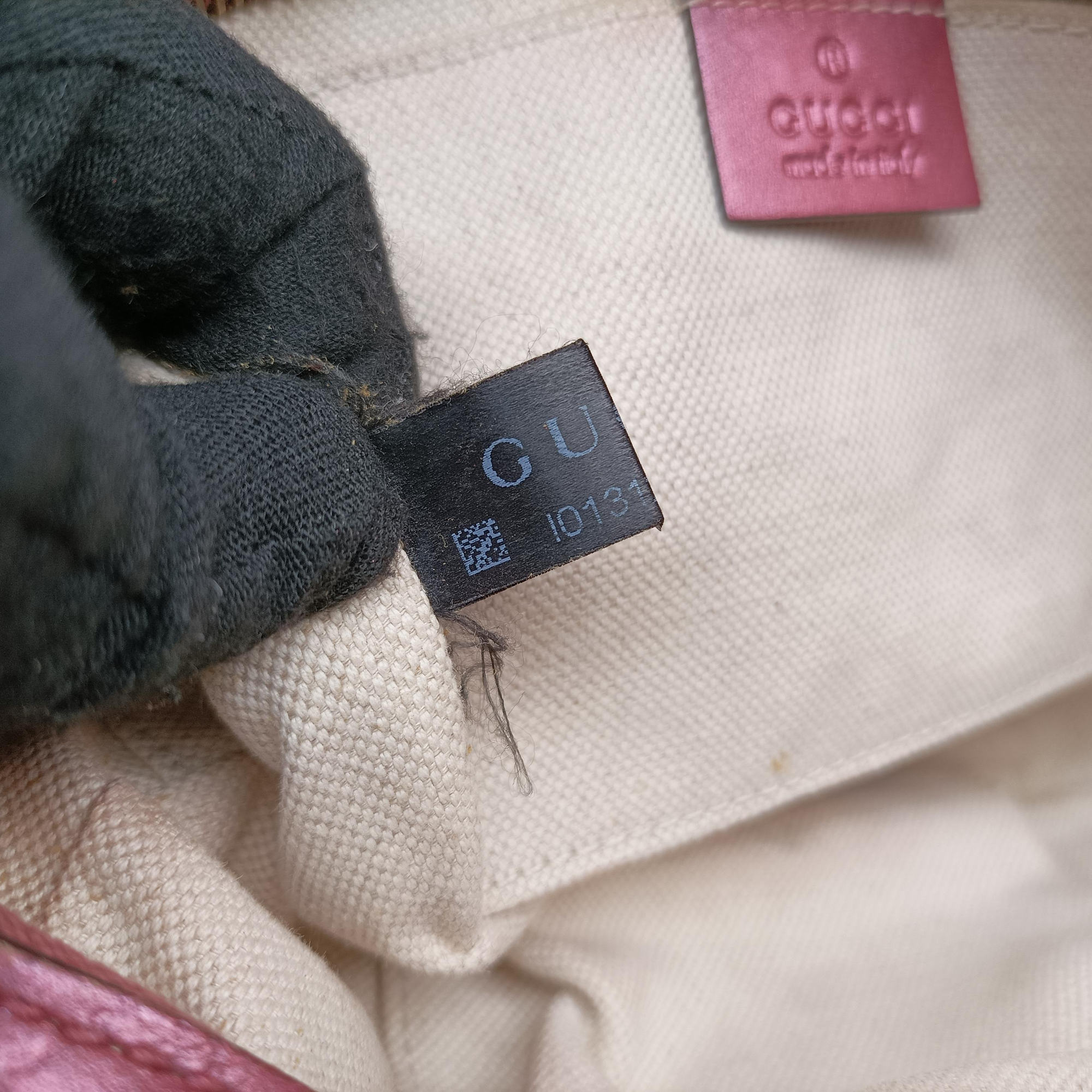 Pre-owned Gucci Microguccissima bamboo camera Pink Leather 309538 shoulderbag | stylenewstar