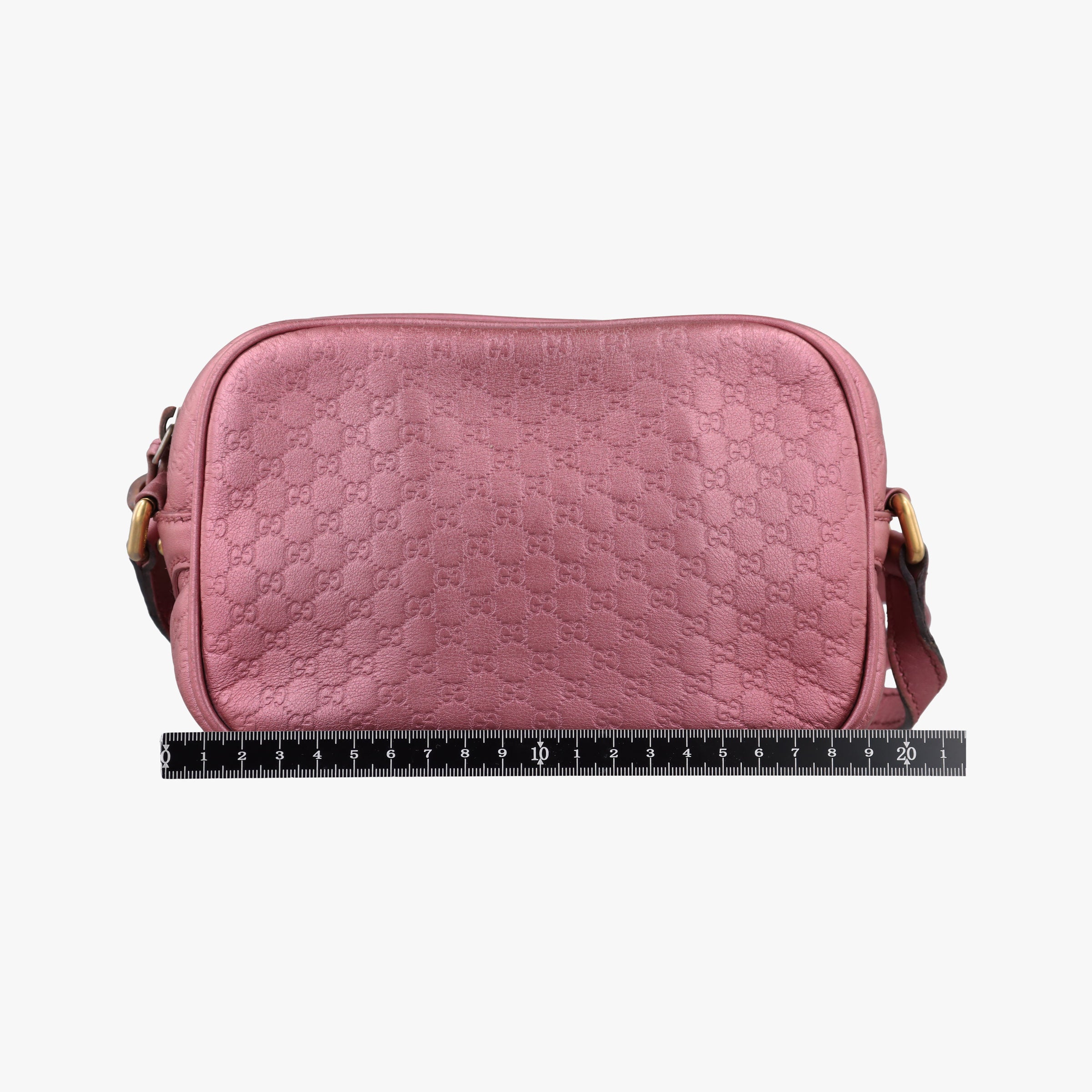 Pre-owned Gucci Microguccissima bamboo camera Pink Leather 309538 shoulderbag | stylenewstar