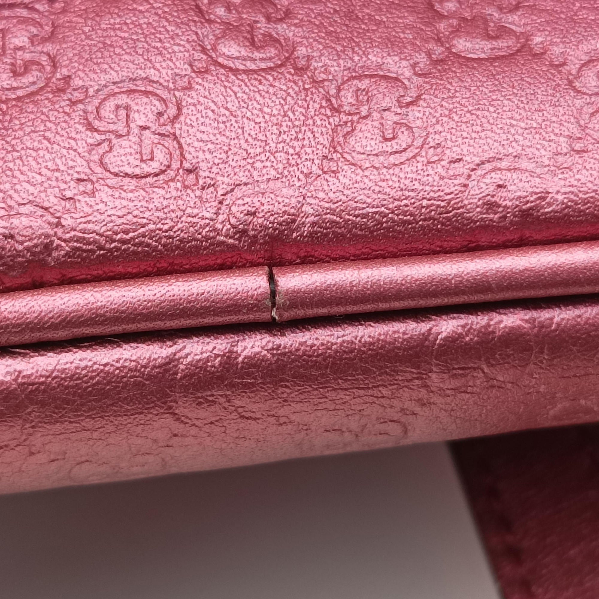Pre-owned Gucci Microguccissima bamboo camera Pink Leather 309538 shoulderbag | stylenewstar