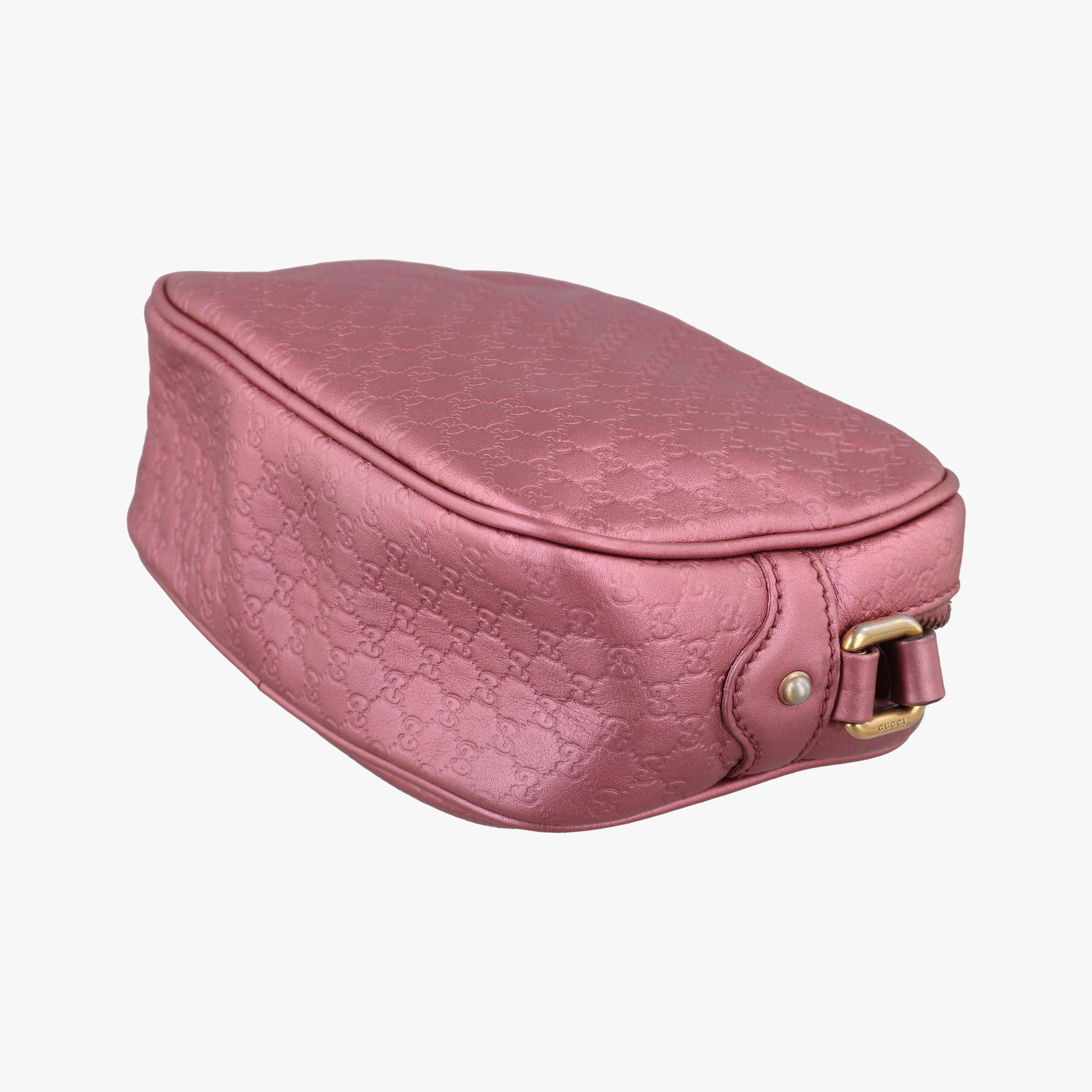 Pre-owned Gucci Microguccissima bamboo camera Pink Leather 309538 shoulderbag | stylenewstar