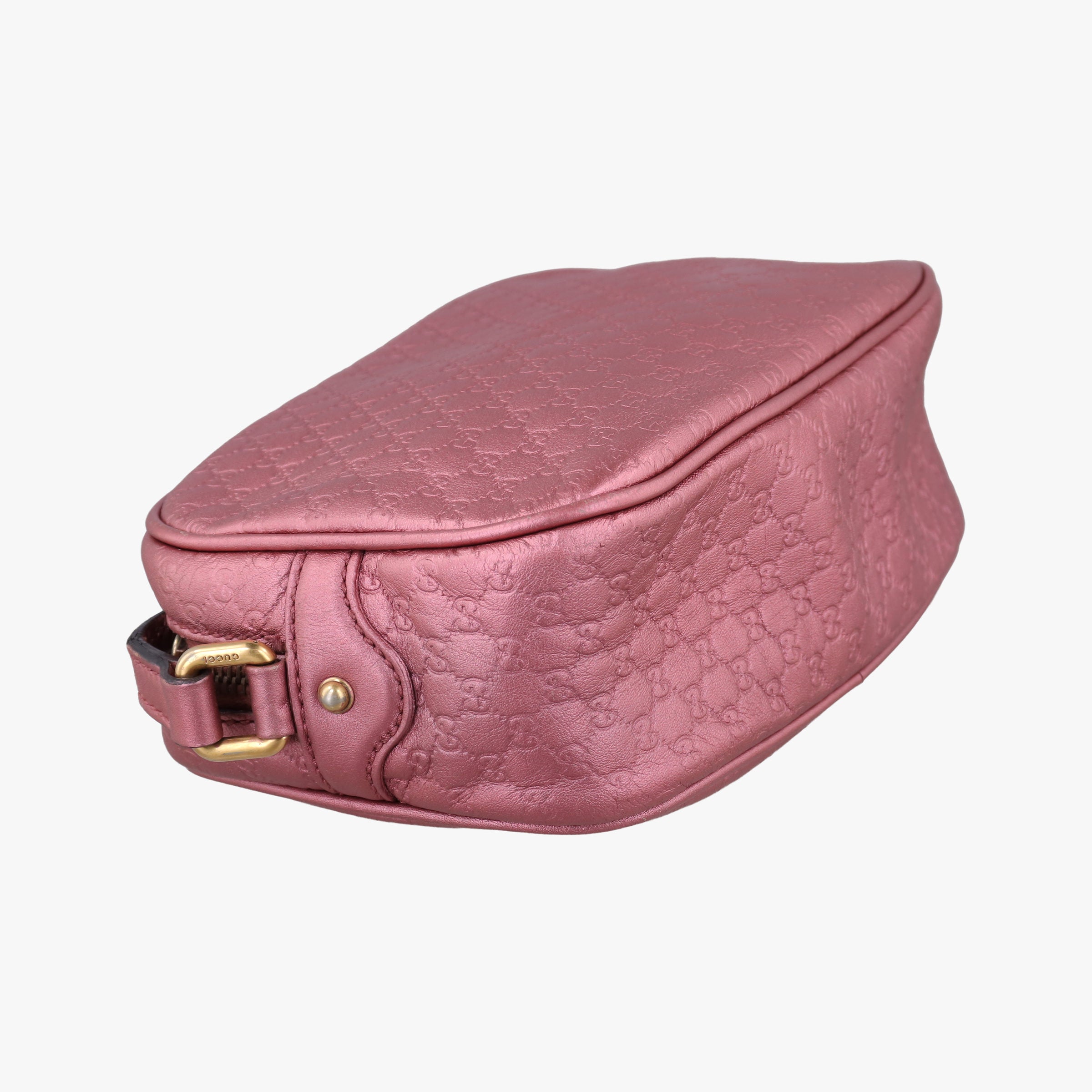 Pre-owned Gucci Microguccissima bamboo camera Pink Leather 309538 shoulderbag | stylenewstar