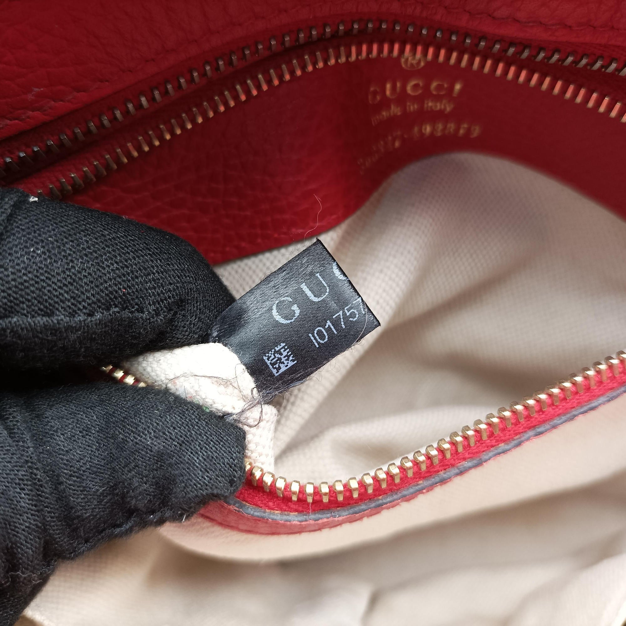 Pre-owned Gucci Swing Red Leather 368827 shoulderbag | stylenewstar